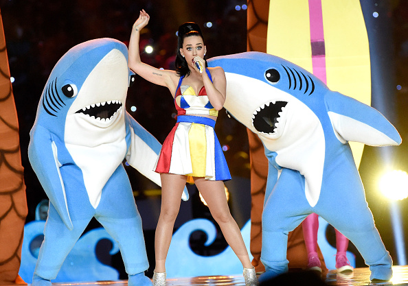 Recording artist Katy Perry performs onstage during the Pepsi Super Bowl XLIX Halftime Show at University of Phoenix Stadium on February 1, 2015 in Glendale, Arizona.