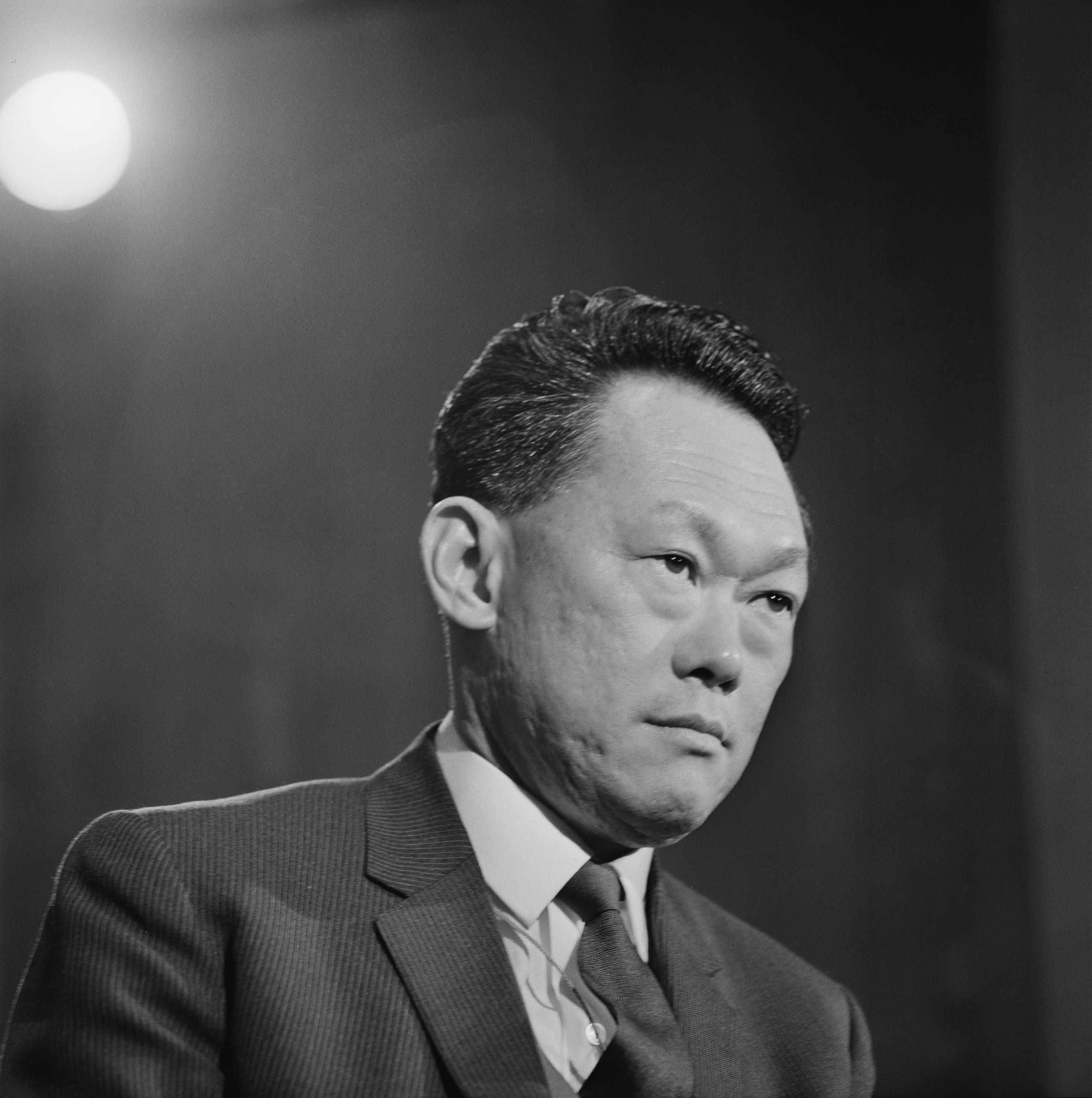 Prime Minister of Singapore Lee Kuan Yew (1923-2015), seen in 1969.