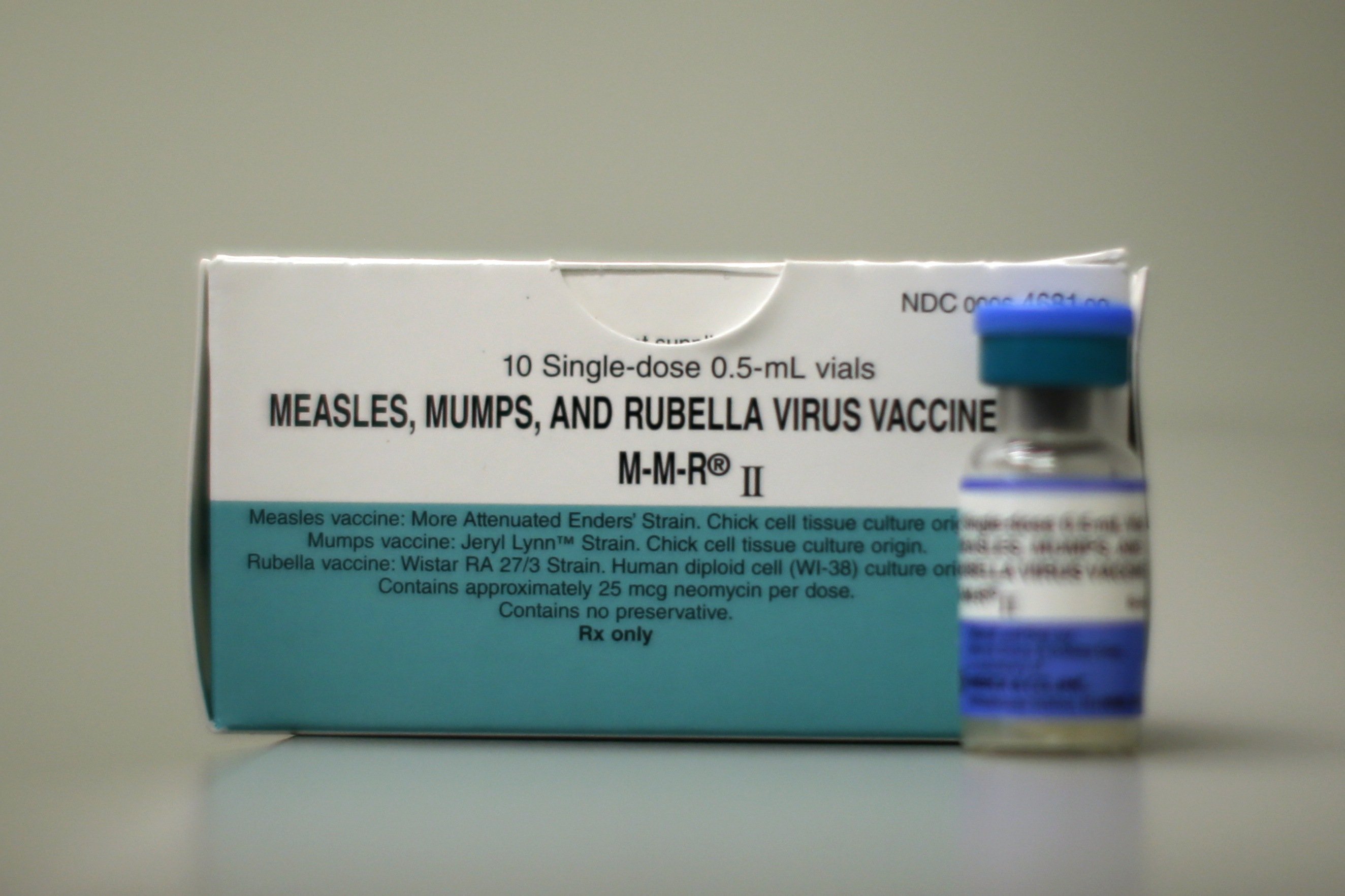 A measles vaccine is seen at Venice Family Clinic in Los Angeles on Feb. 5, 2015. (Lucy Nicholson—Reuters)