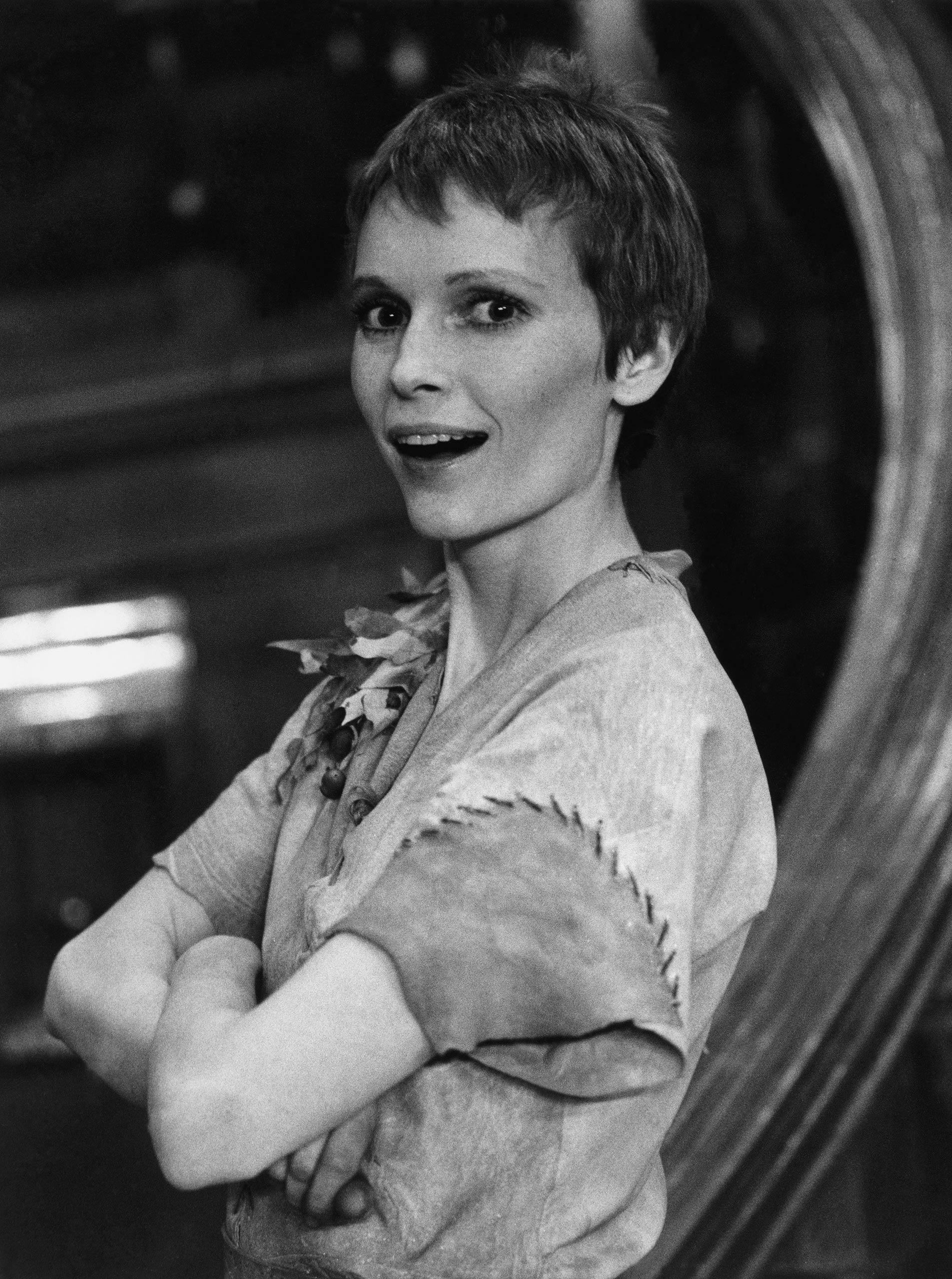 Mia Farrow as Peter Pan in the 1976 musical Peter Pan.