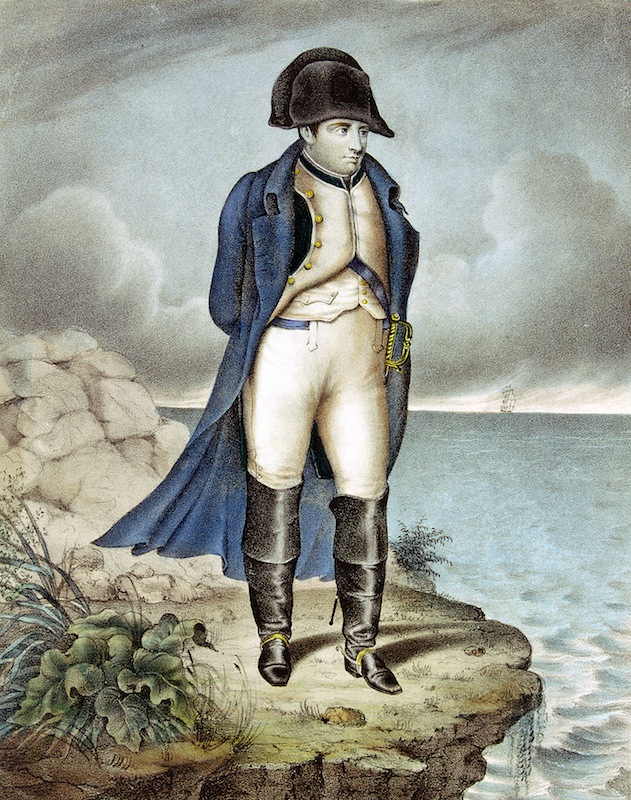 Napoleon I, Emperor of France, in exile.
