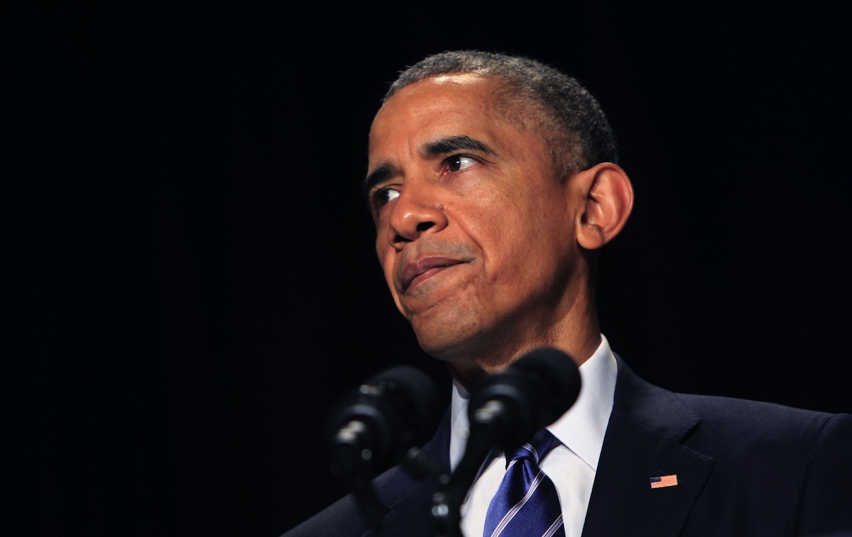 President Barack Obama speaks during the National Prayer Breakfast on Feb. 5, 2015 in Washington, DC. (Pool / Getty Images)