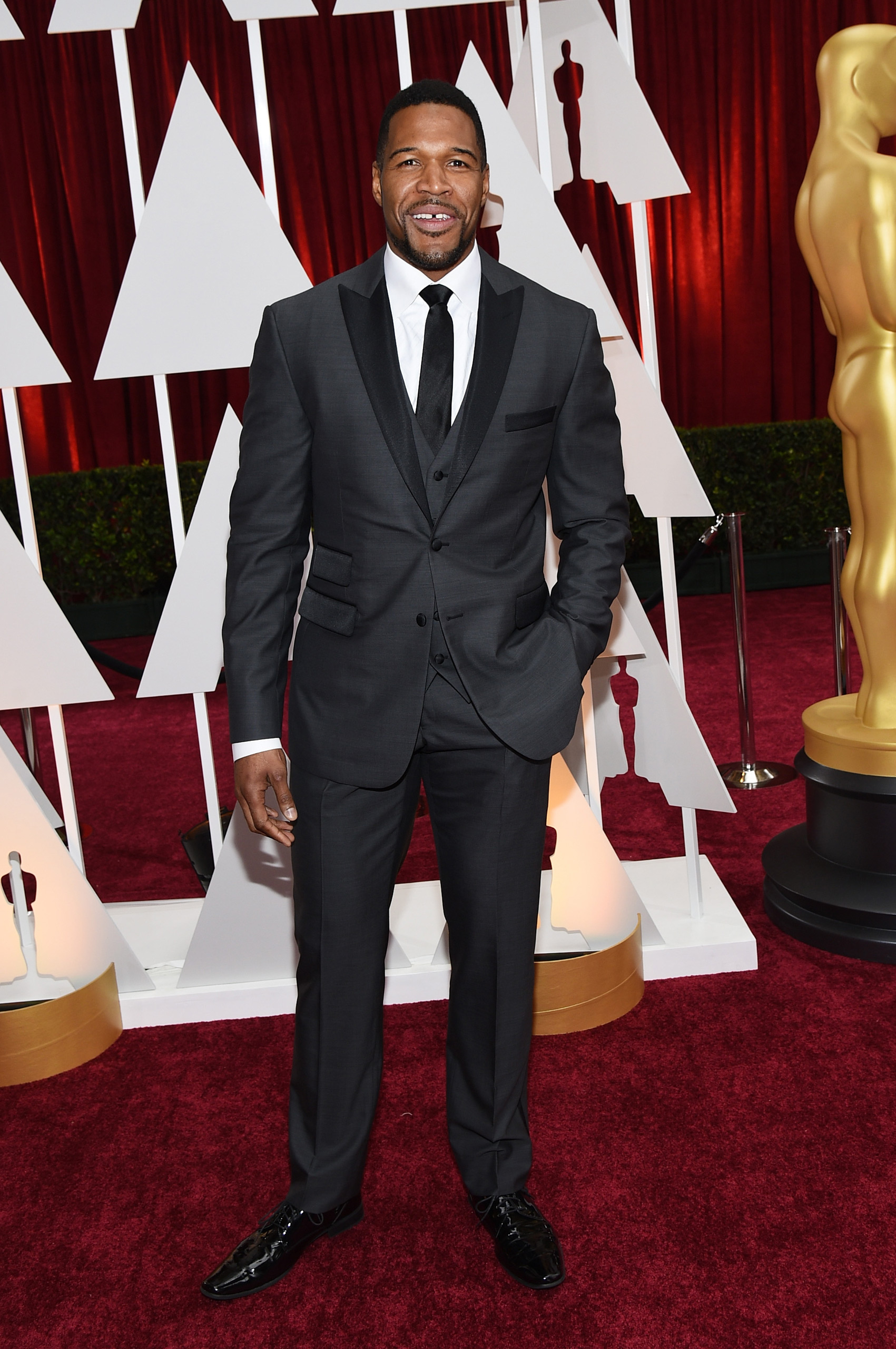 Michael Strahan attends the 87th Annual Academy Awards on Feb. 22, 2015 in Hollywood, Calif.