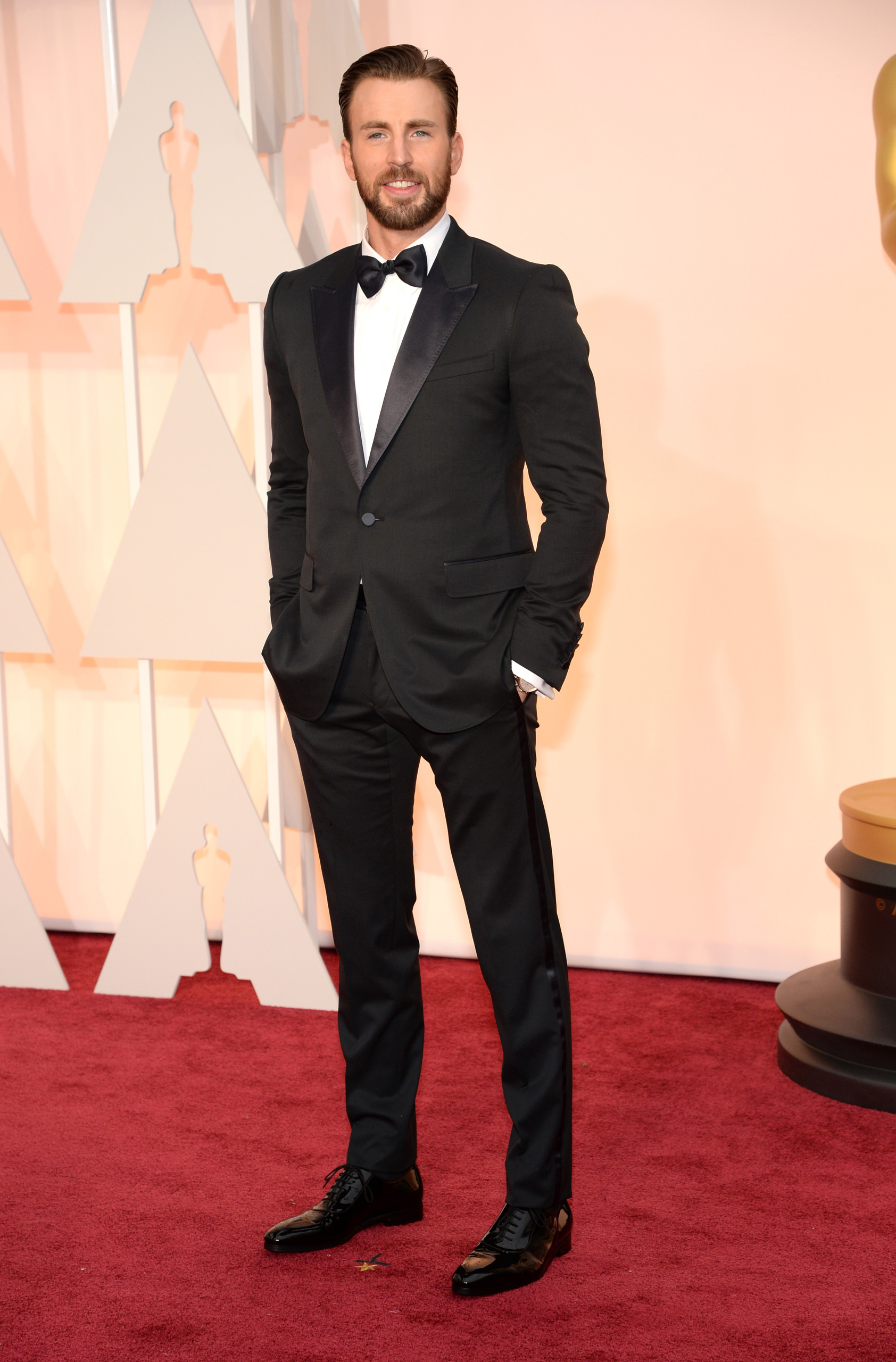 Chris Evans attends the 87th Annual Academy Awards on Feb. 22, 2015 in Hollywood, Calif.