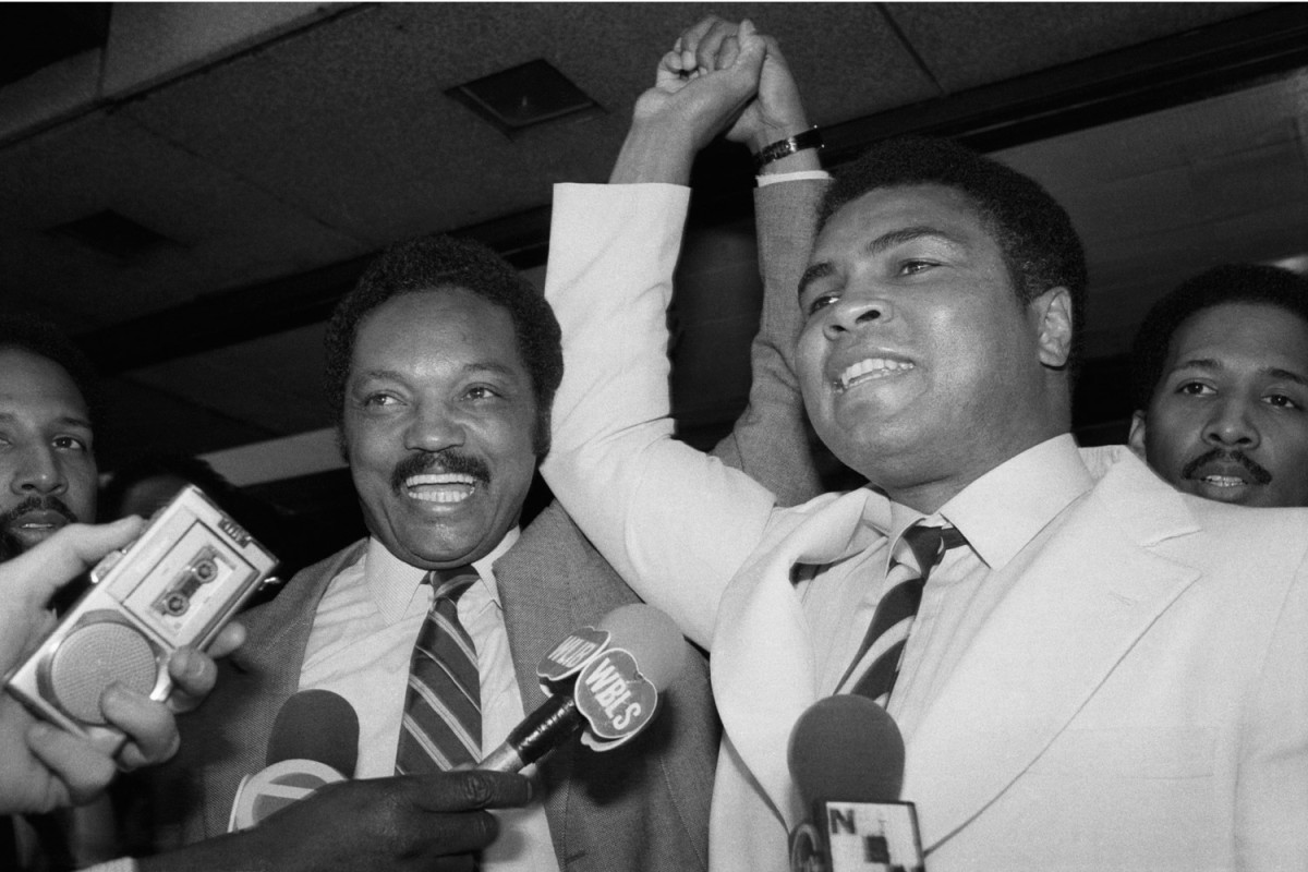 The Rev. Jesse Jackson and Muhammad Ali