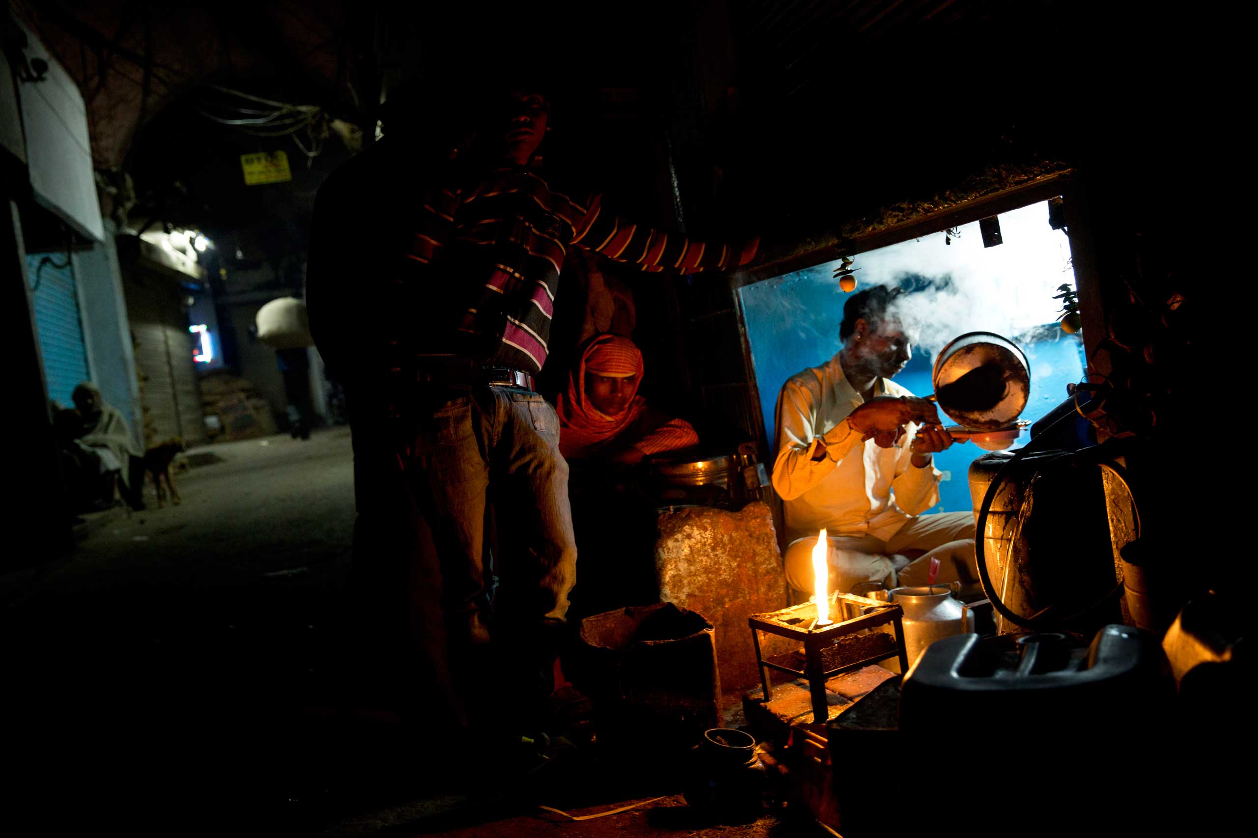 Feb. 11, 2015. A tea seller prepares tea for laborers in the old city area of New Delhi. India is the second largest tea producer in the world and the drink is the most popular hot beverage in the country.