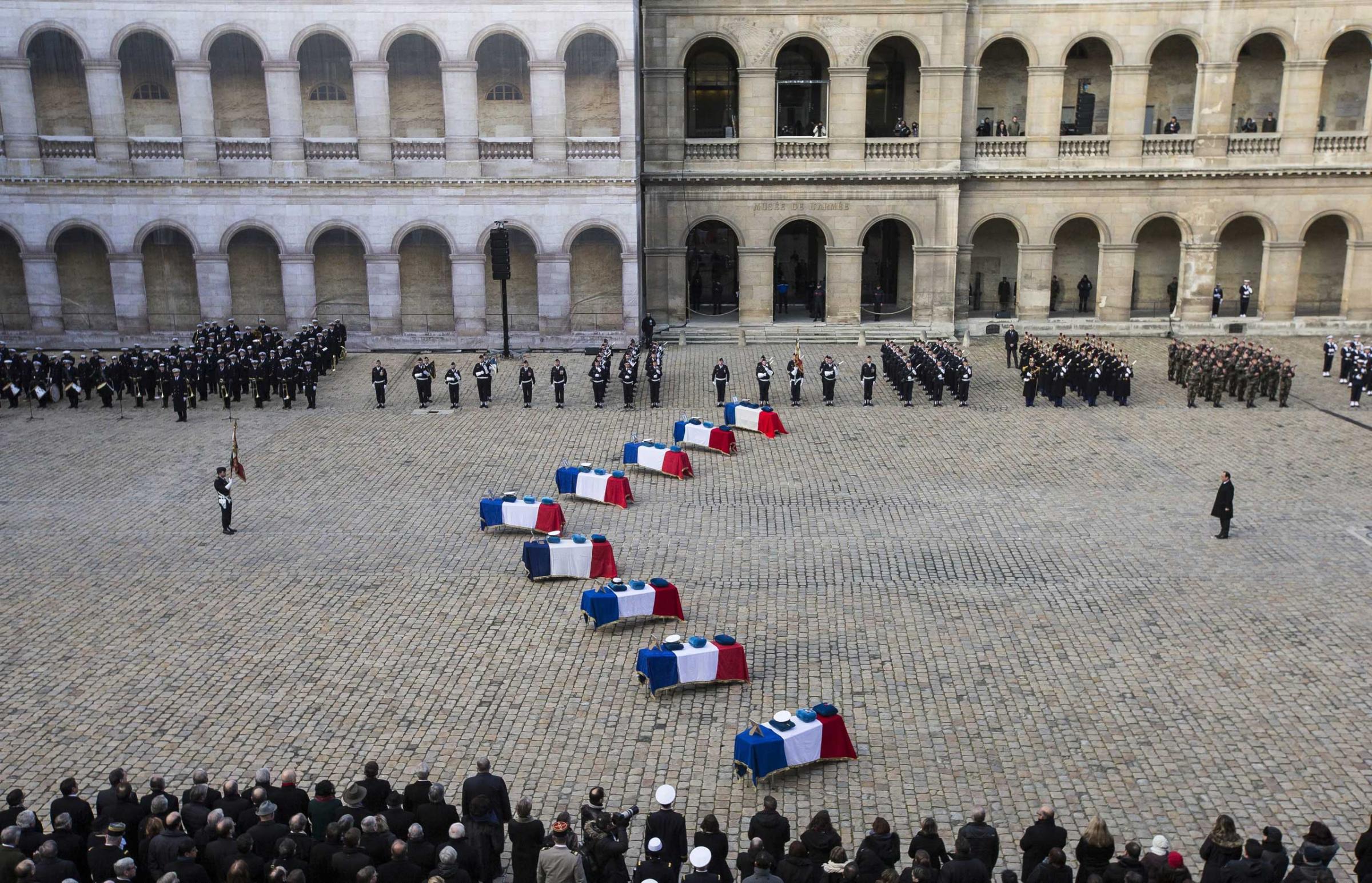 Tribute for French soldier killed in fighter jet accident