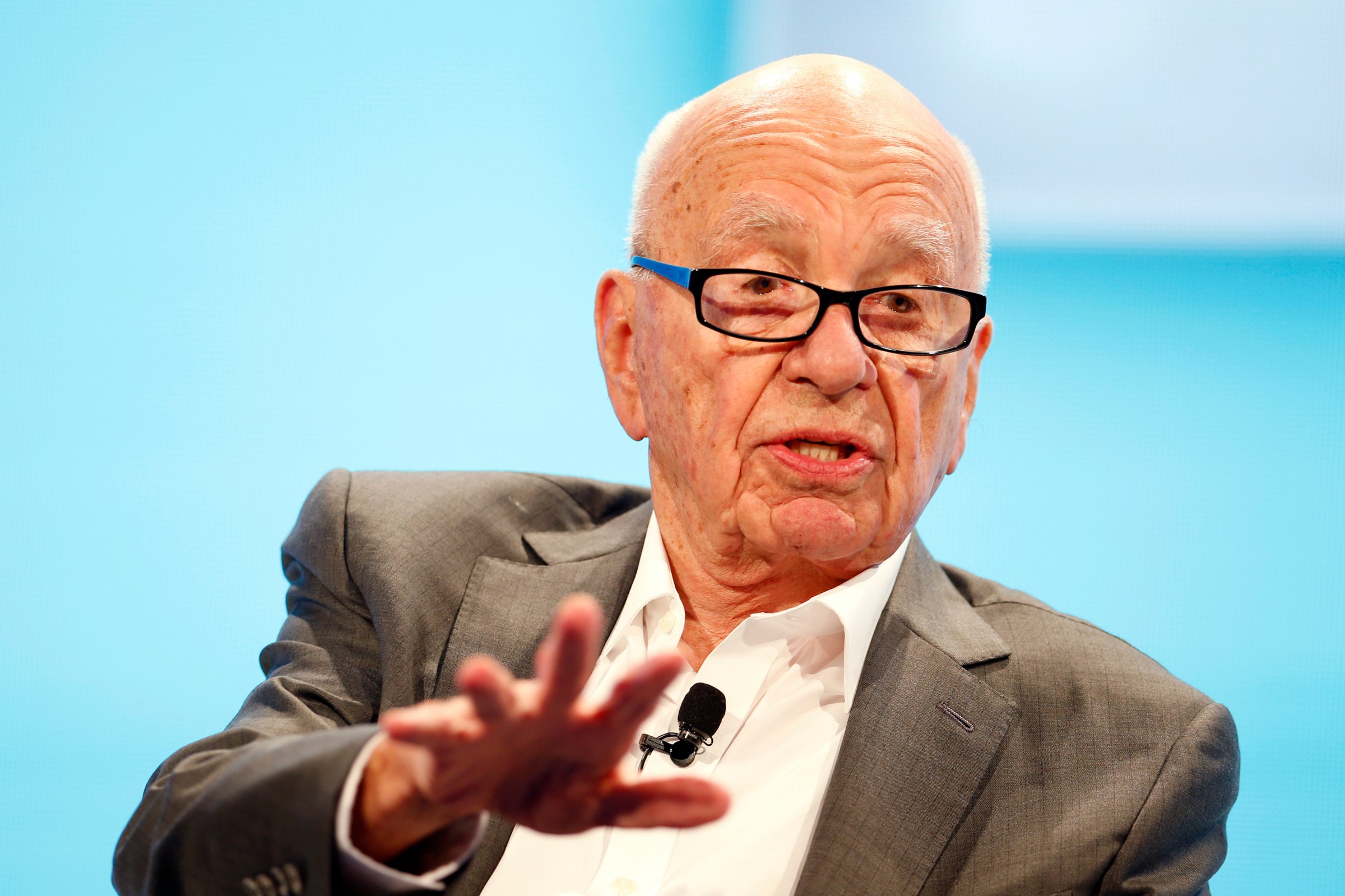 Rupert Murdoch, Executive Chairman News Corp and Chairman and CEO 21st Century Fox speaks at the WSJD Live conference in Laguna Beach