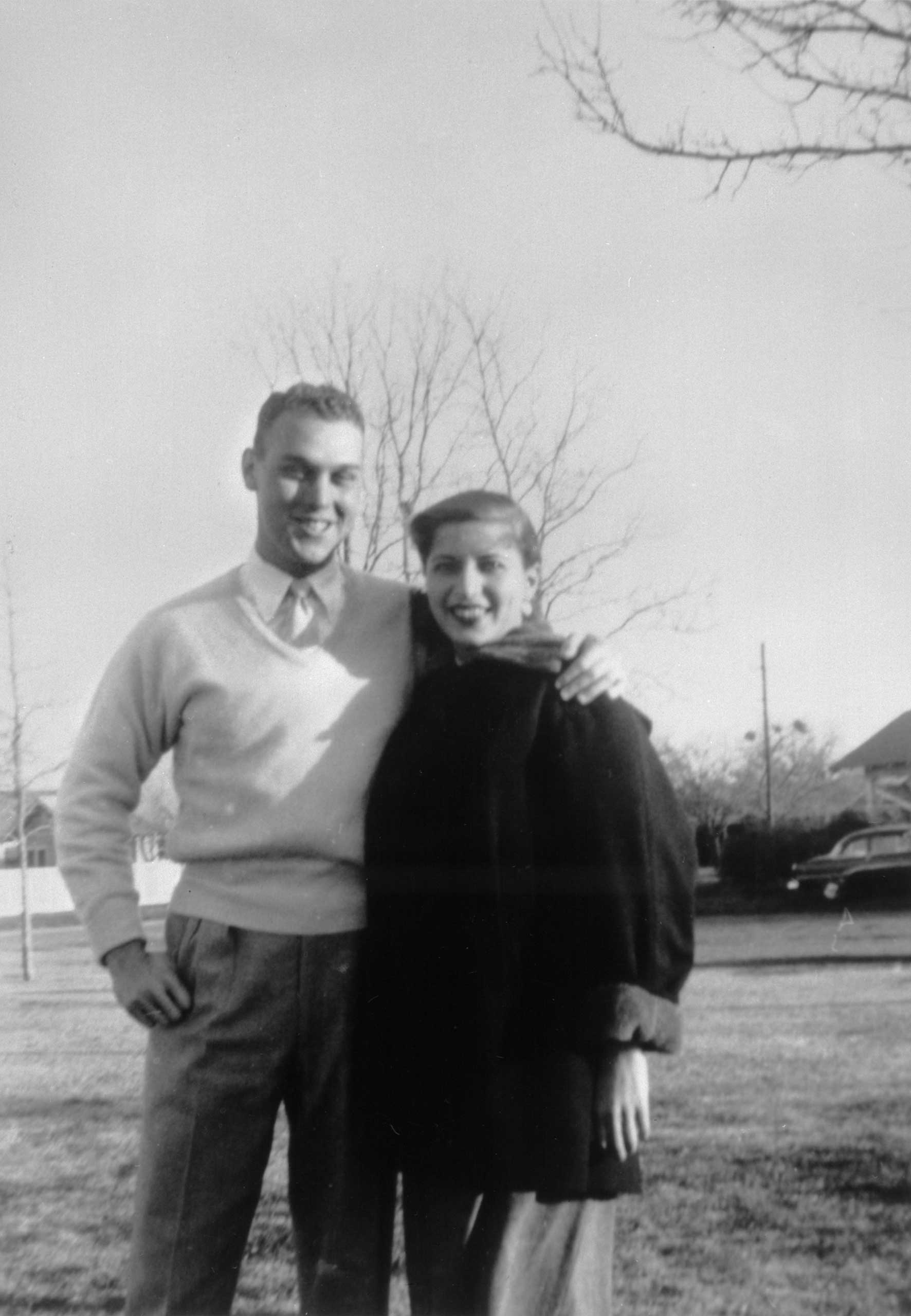 Fall, 1954
                              Martin D. Ginsburg and Ruth Bader Ginsburg taken in the fall while Martin Ginsburg served in the Army, before being drafted, stationed at Artillery Village in Fort Sill, Okla. Martin Ginsburg was drafted into the Army in 1954.