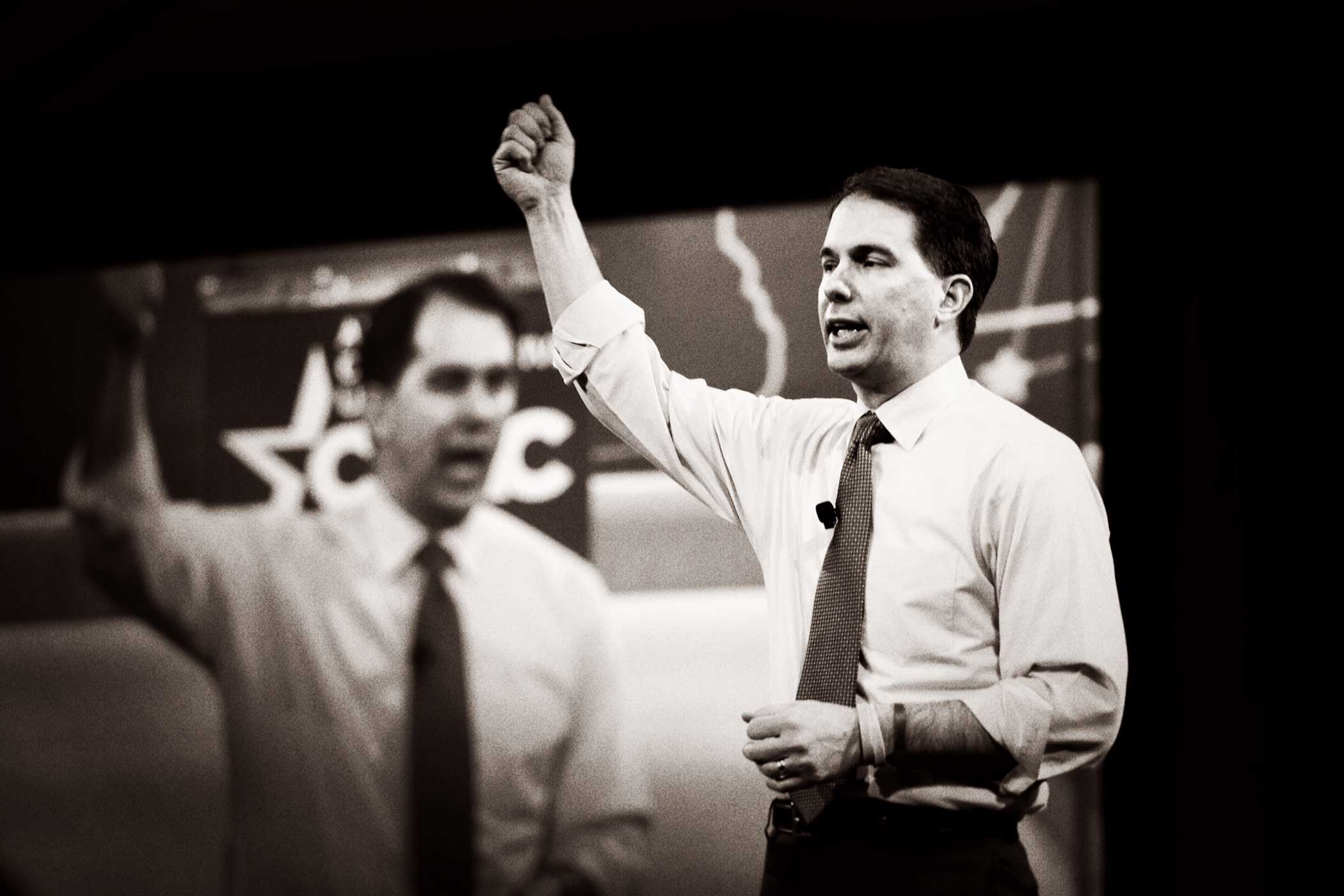 Wisconsin Governor Scott Walker at CPAC in National Harbor, Md., on Feb. 26, 2015. (Mark Peterson—Redux for TIME)