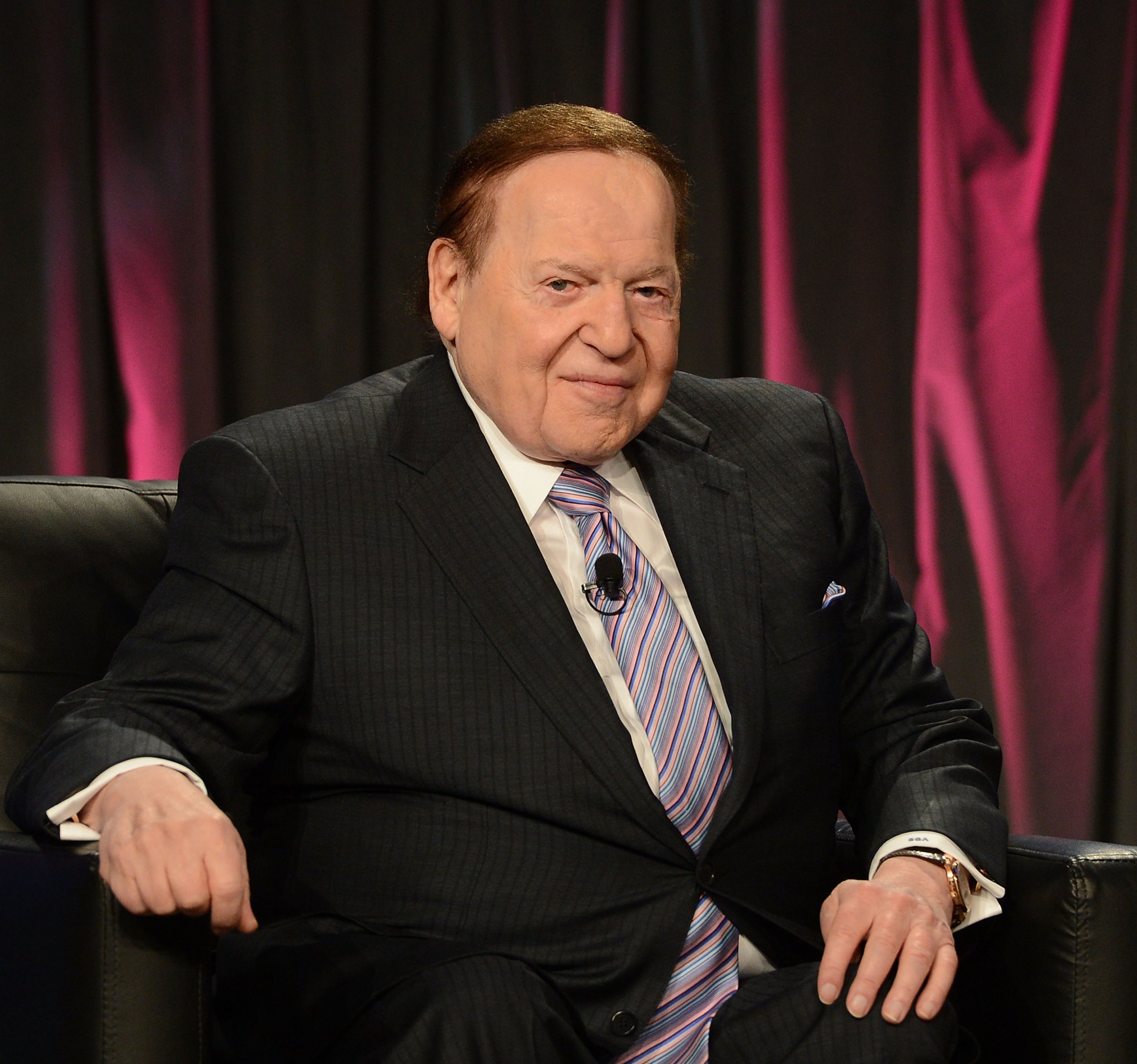 Chairman & CEO of Las Vegas Sands Corp., Sheldon Adelson speaks at the Exclusive Seminar: Keynote at the 14th Annual Global Gaming Expo at the Sands Expo and Convention Center on Oct. 1, 2014 in Las Vegas.