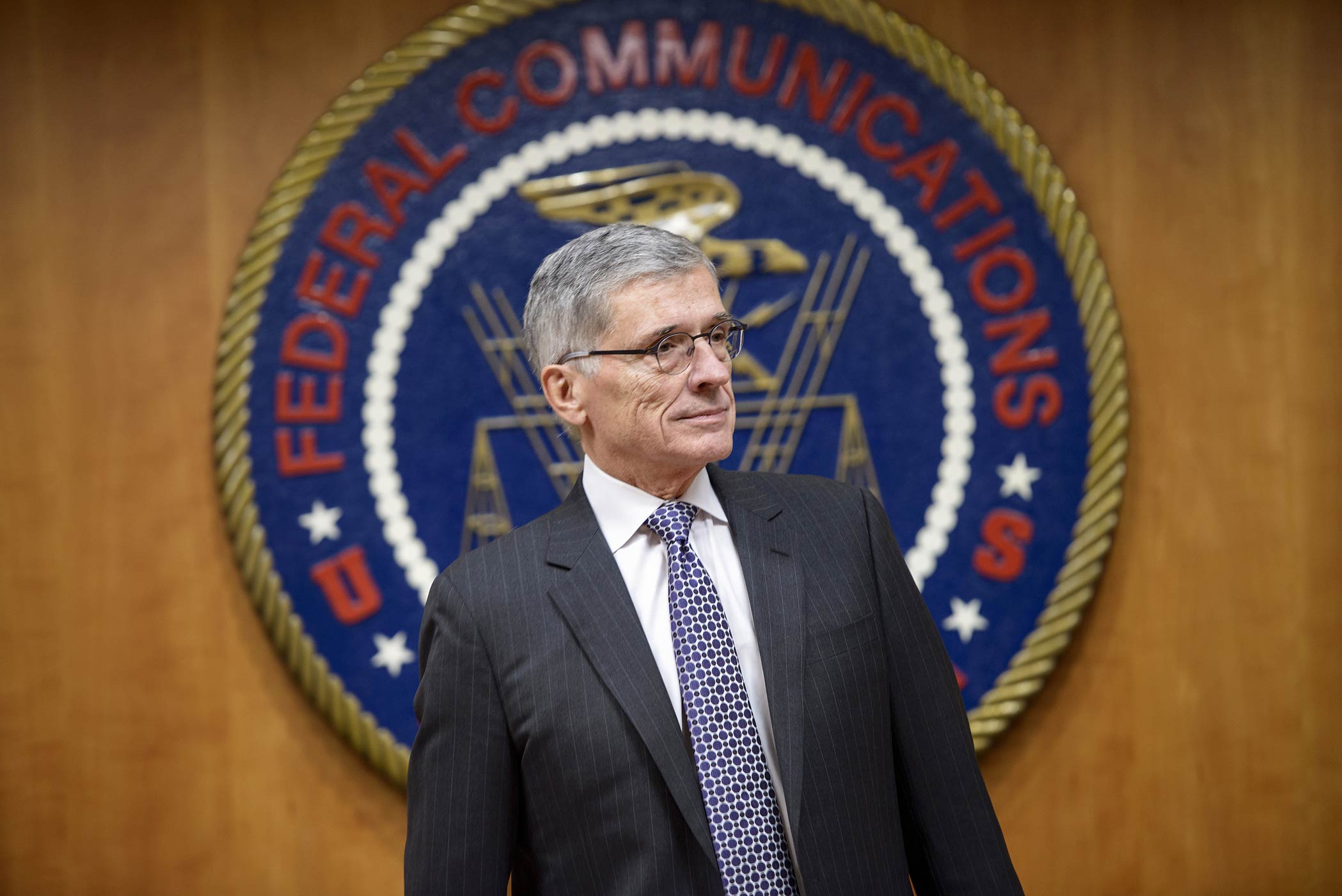 Federal Communication Commission Chairman Tom Wheeler waits for a hearing at the FCC on Dec. 11, 2014 in Washington, DC. (Brendan Smialowski—AFP/Getty Images)