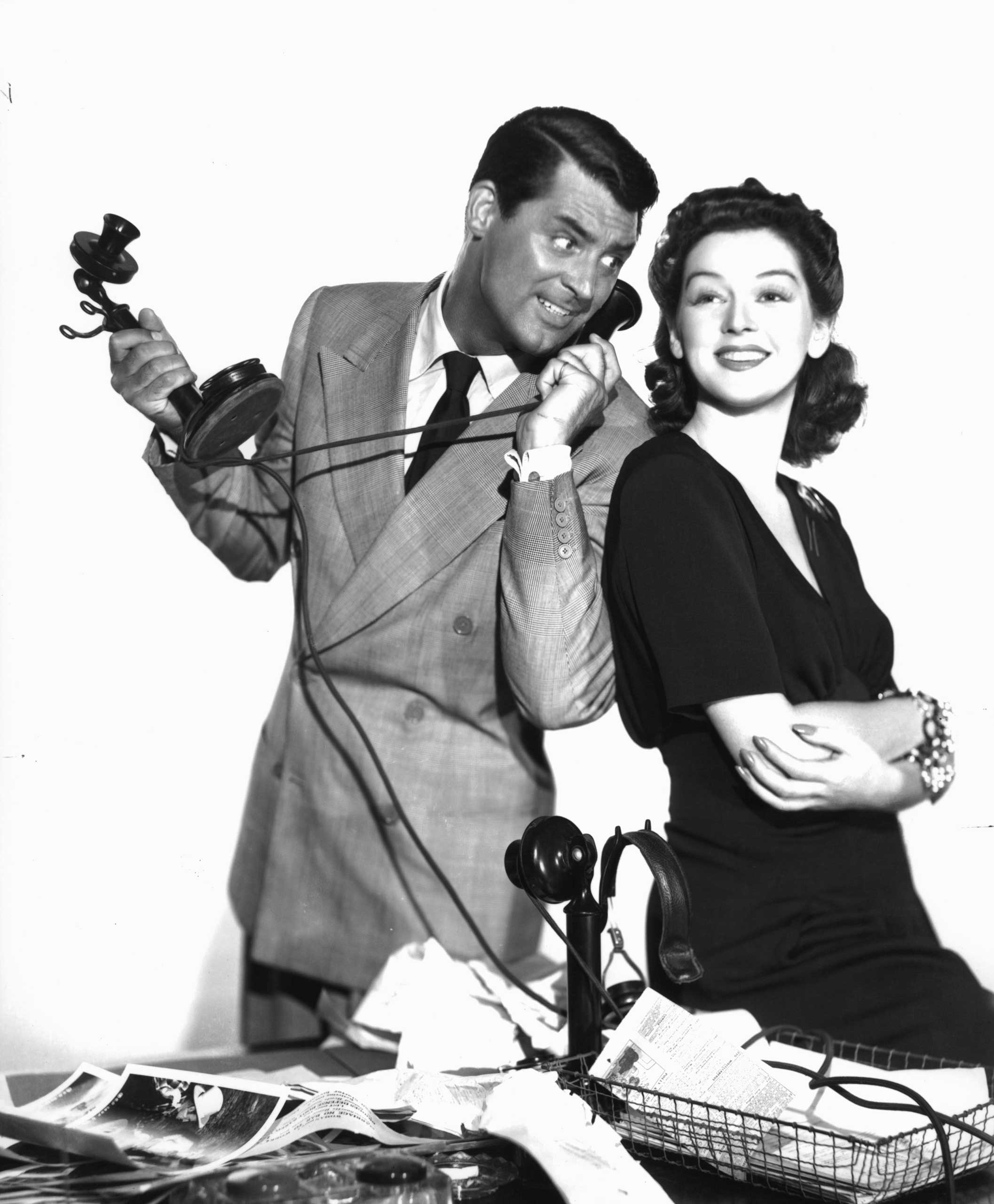 Cary Grant And Rosalind Russell In 'His Girl Friday'
