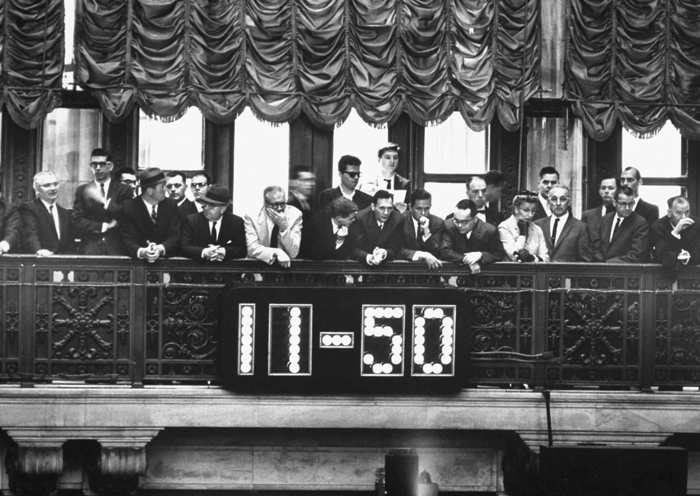 Not originally published in LIFE. The NYSE during the 1962 "flash crash."