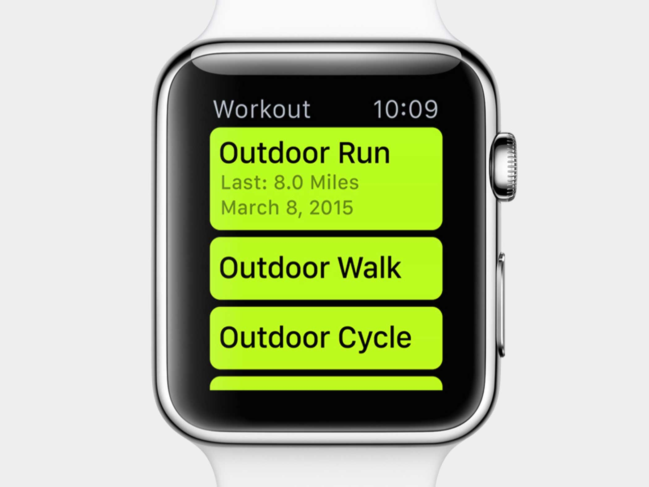 The Workout app provides more detailed measurement during specific activities.