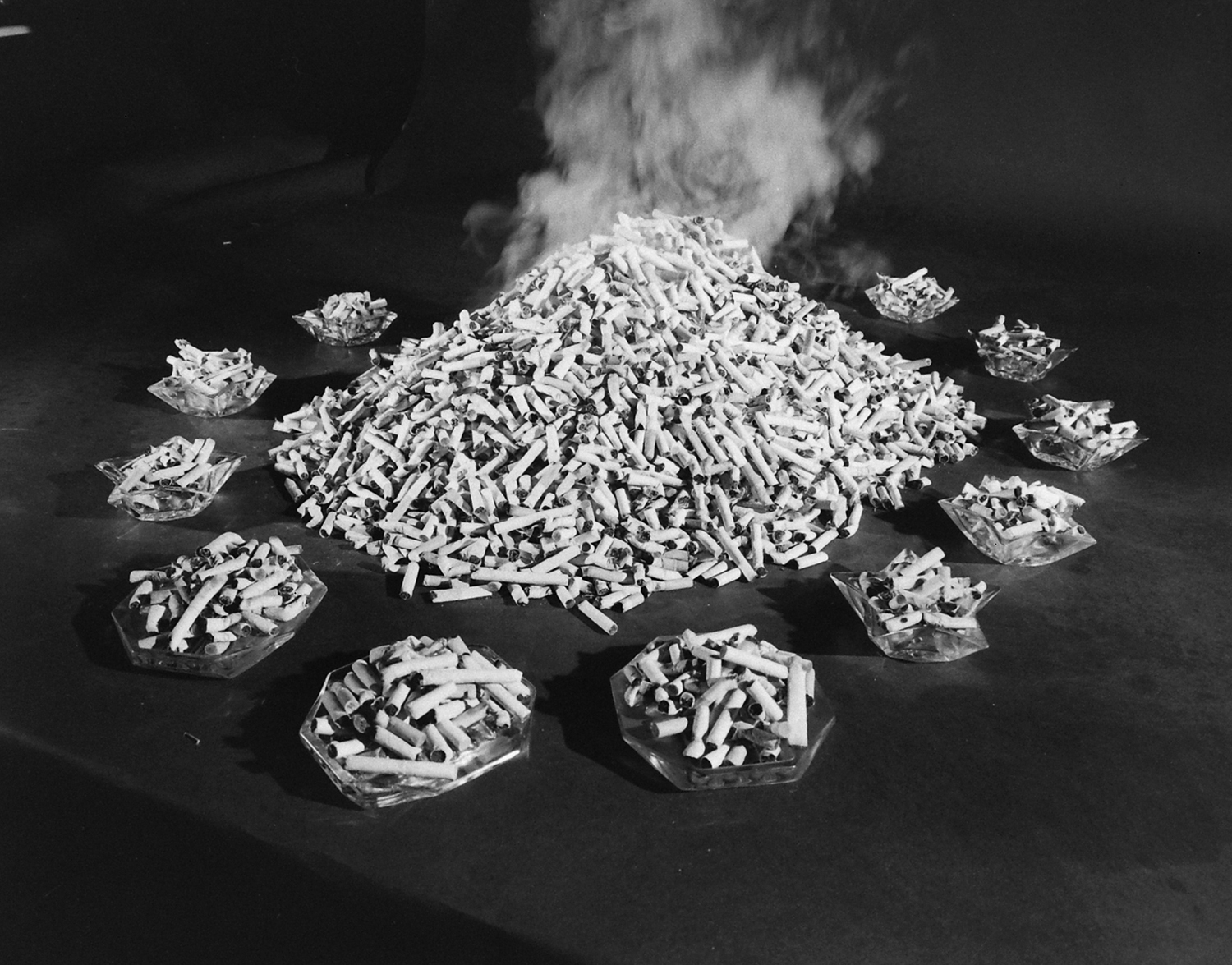 Photo made around the time of the Surgeon General's 1964 report on smoking and health.