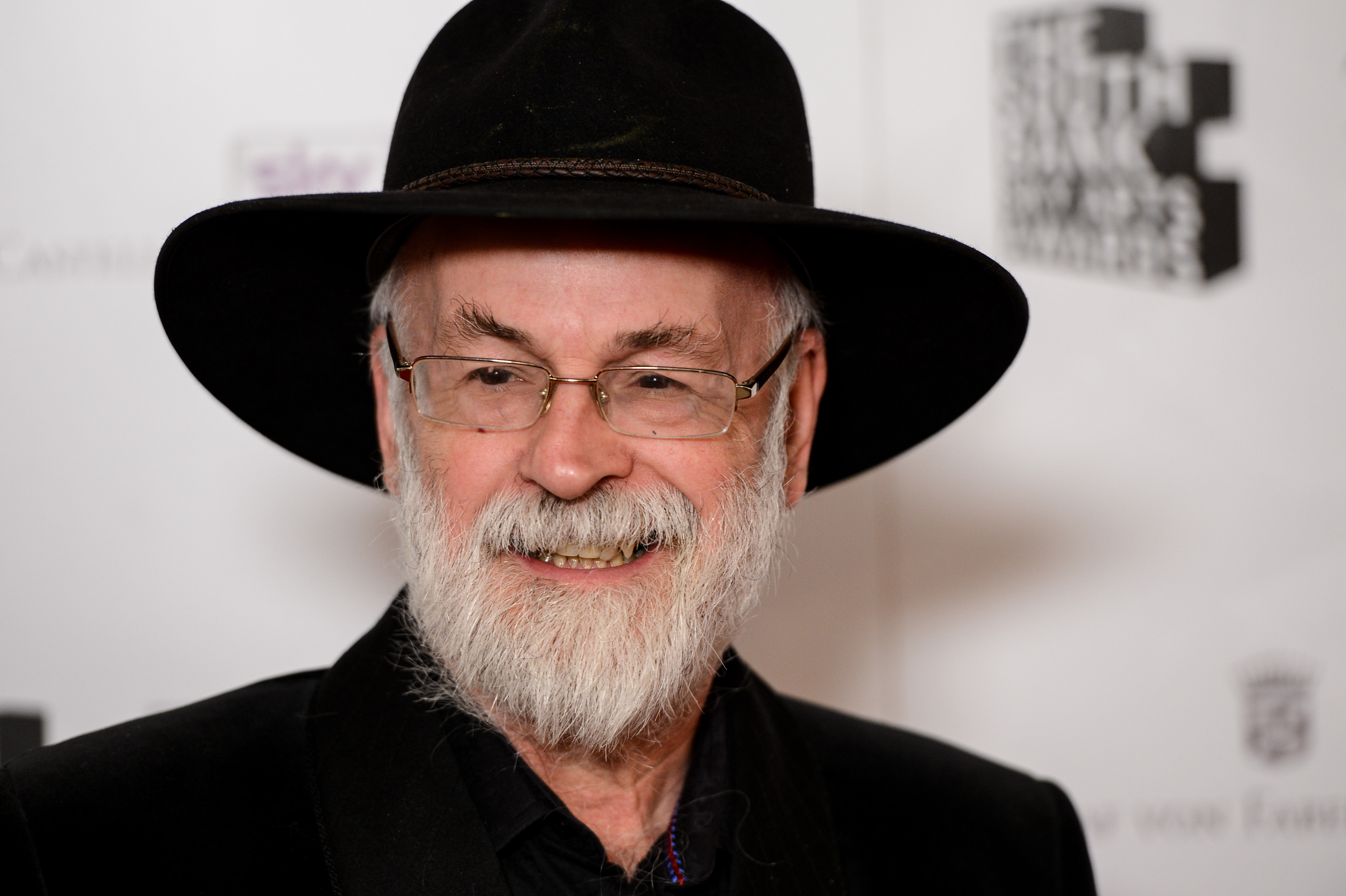 Terry Pratchett attends the South Bank Sky Arts Awards at Dorchester Hotel (Ian Gavan—Getty Images)