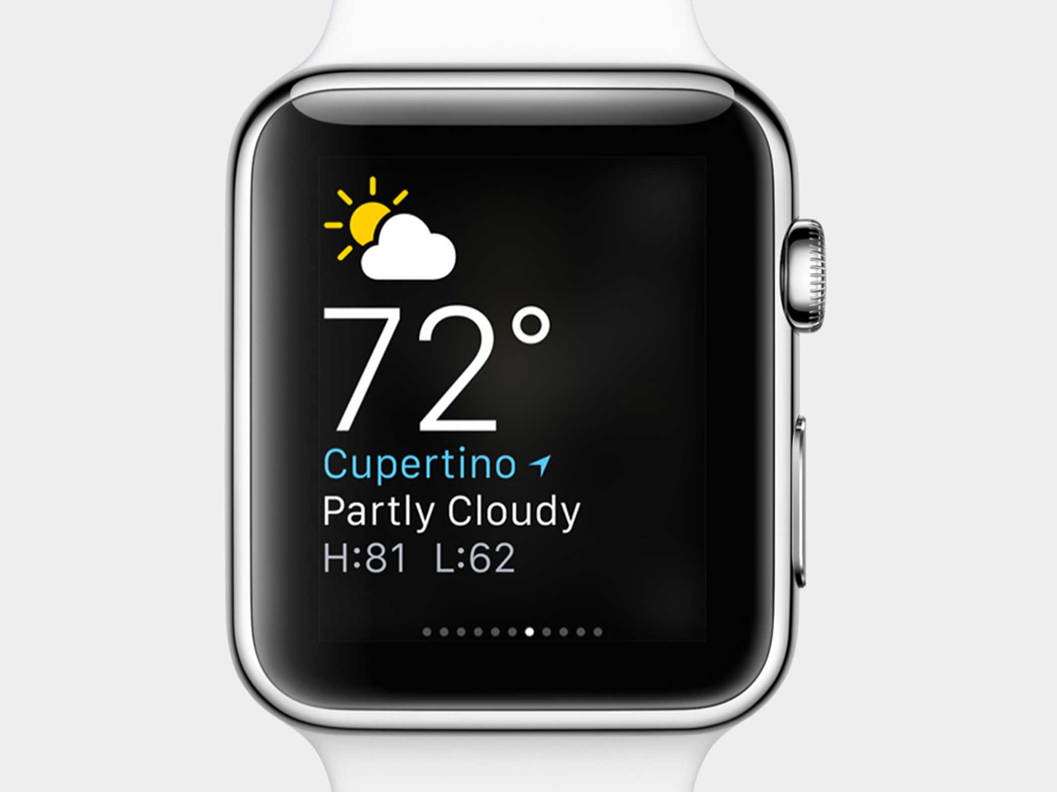 Swipe up from the watch face for Glances, quick summaries of the information you use most.