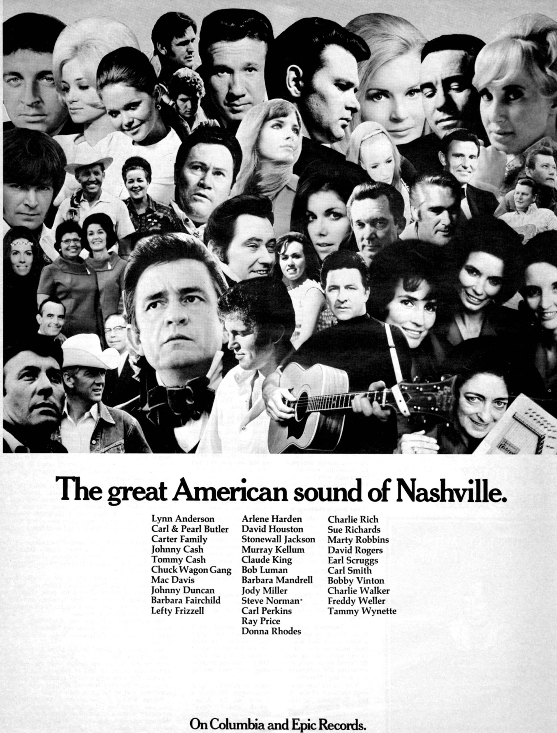 Advertisement for The Great American Sound of Nashville.