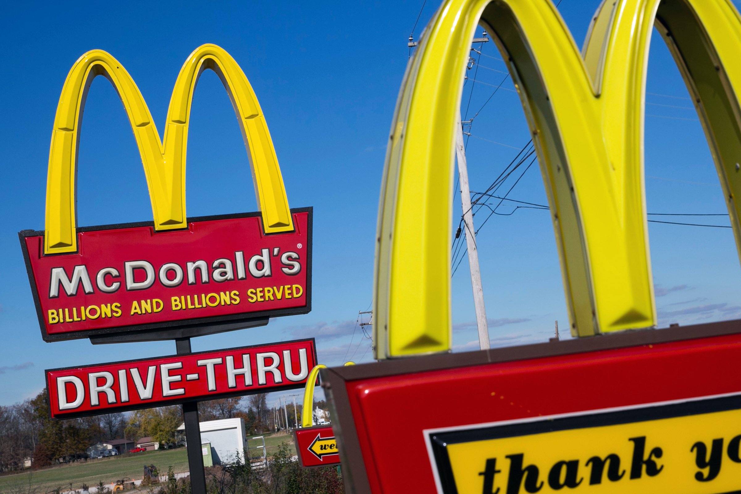 McDonald's golden arches signs