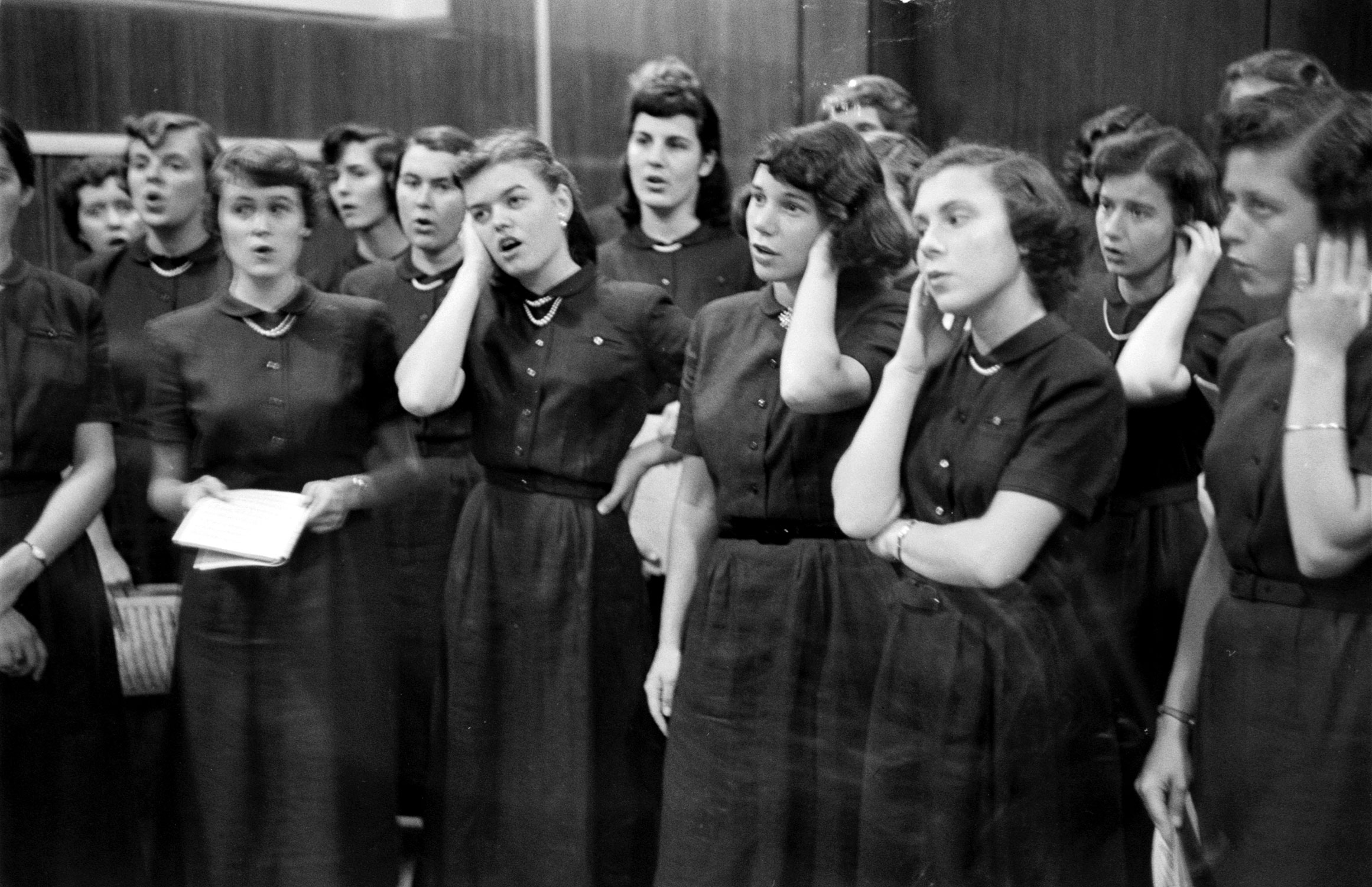 Smith College Glee Club in Europe, 1952.