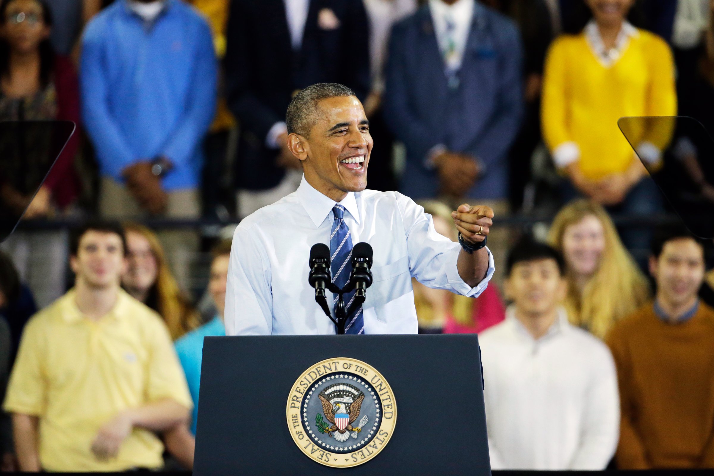 President Barack Obama speaks at Georgia Tech