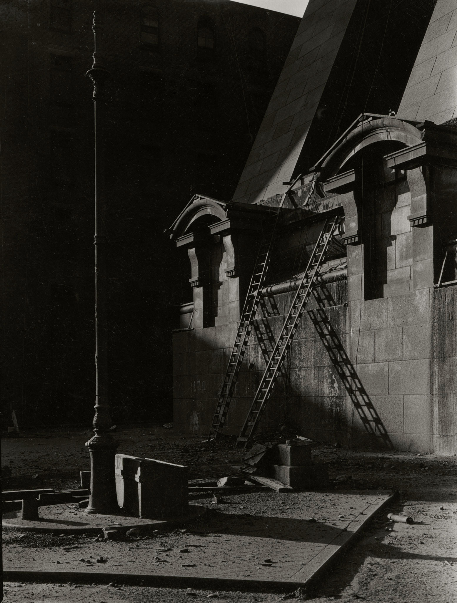 Ladders Under Manhattan Bridge, 1938.