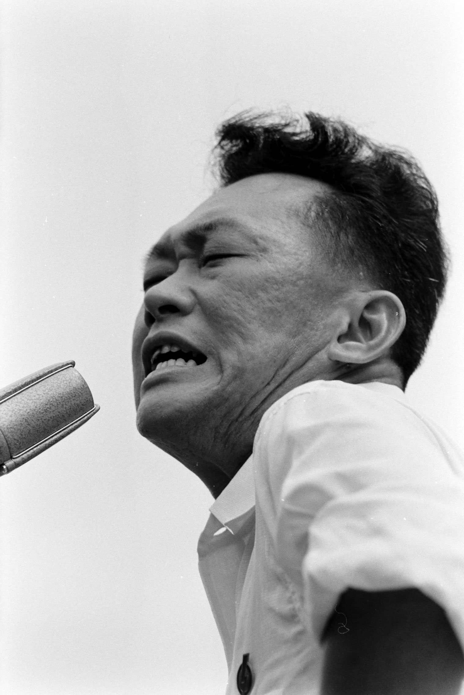 Lee Kuan Yew giving a speech, Singapore, 1959.