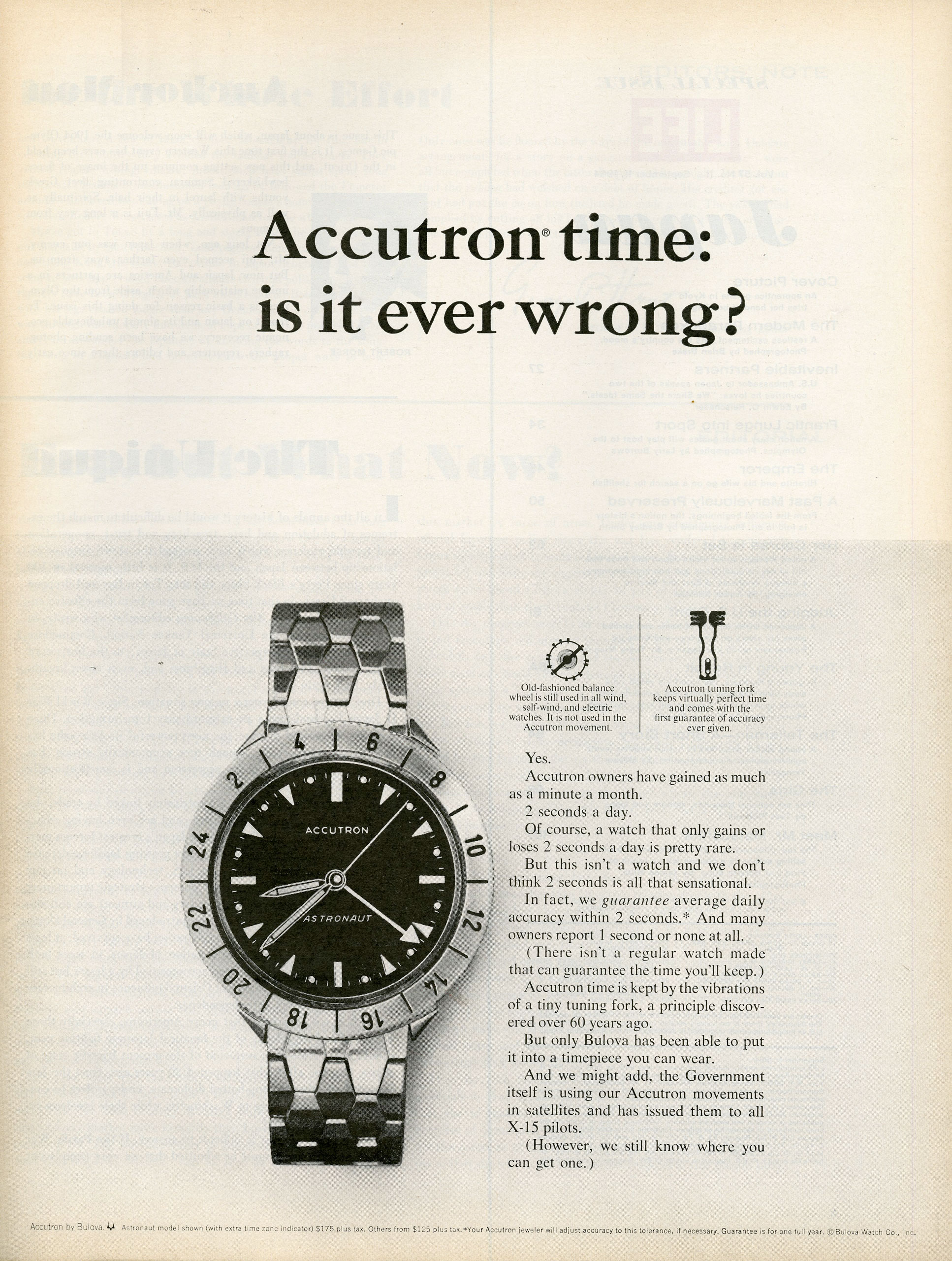 LIFE Magazine Acutron ad, 1964