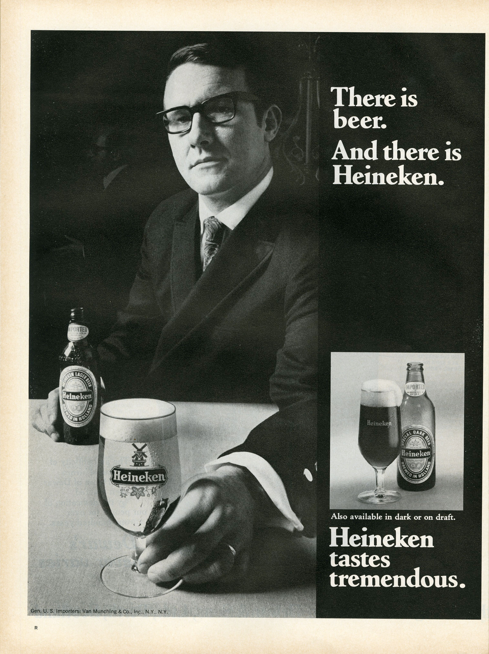 LIFE Magazine Heineken ad, 1969