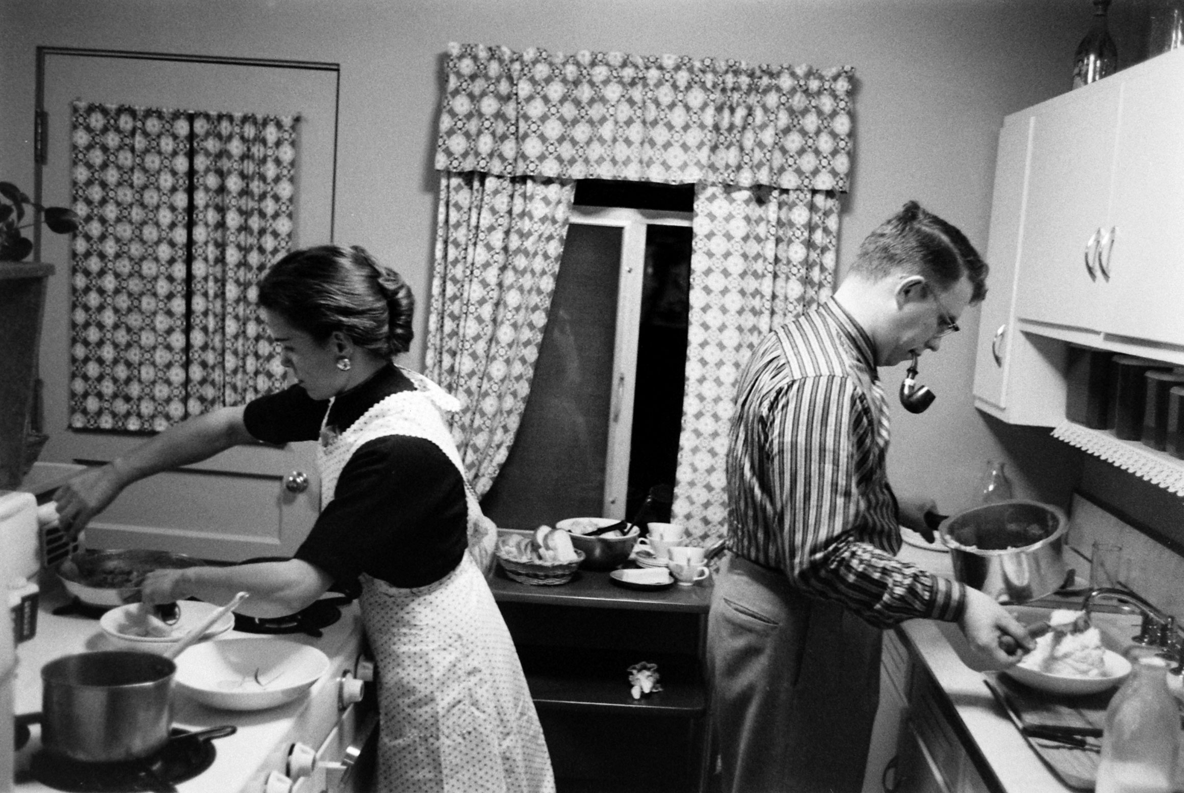Jennie and Jim Magill in the kitchen.