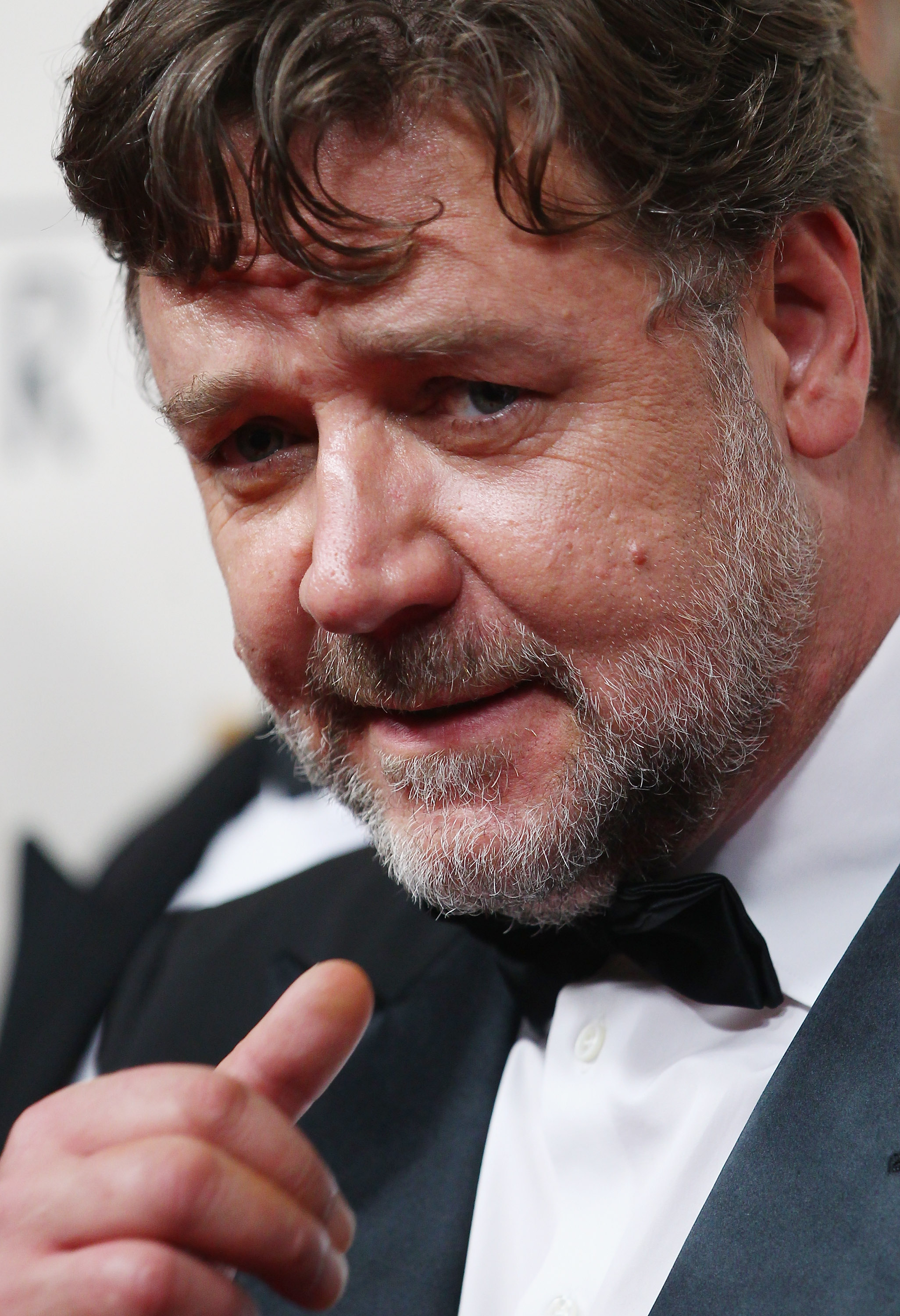 Russell Crowe arrives at the World Premier of "The Water Diviner" (Don Arnold&mdash;WireImage)