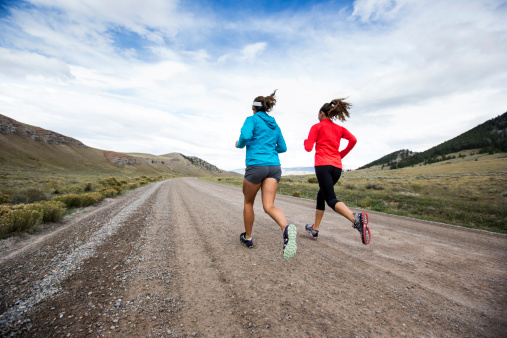 two-women-running-exercise