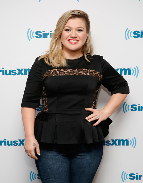 Kelly Clarkson visits SiriusXM Studio in New York City on March 3, 2015.