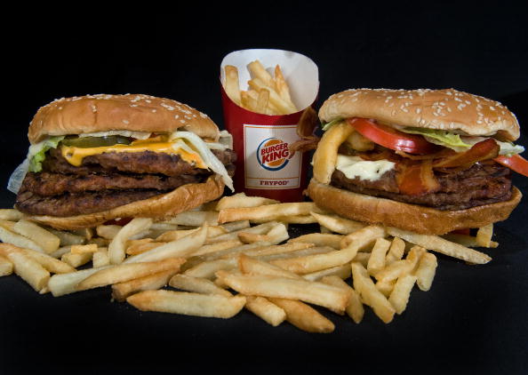 Burger King's two big boy burgers, the "