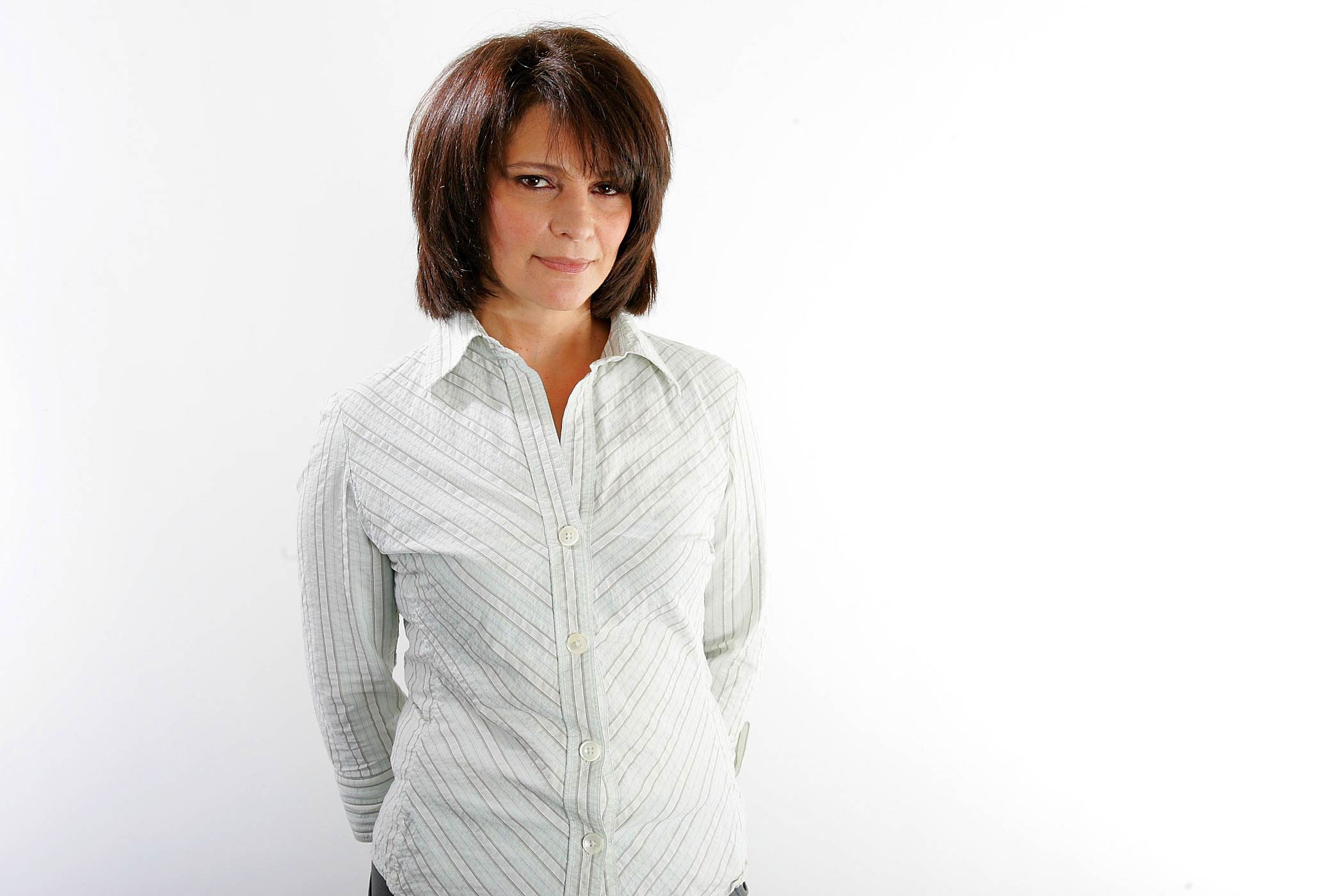 Alberta Watson poses for a portrait in the Chanel Celebrity Suite at the Four Season hotel during the Toronto International Film Festival on Sept. 7, 2006 in Toronto, Canada. (Carlo Allegri—Getty Images)