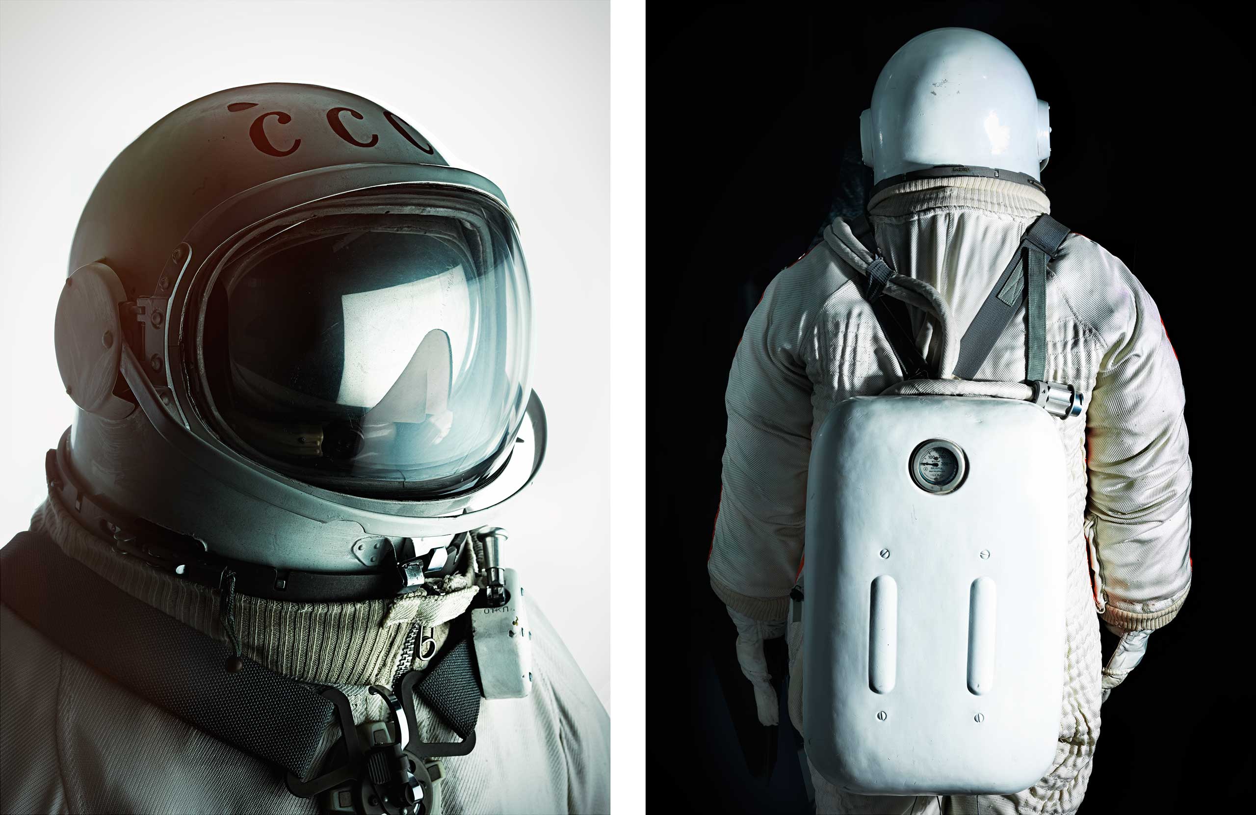 The spacesuit worn by Alexei Leonov on the first-ever spacewalk on March 18, 1965.