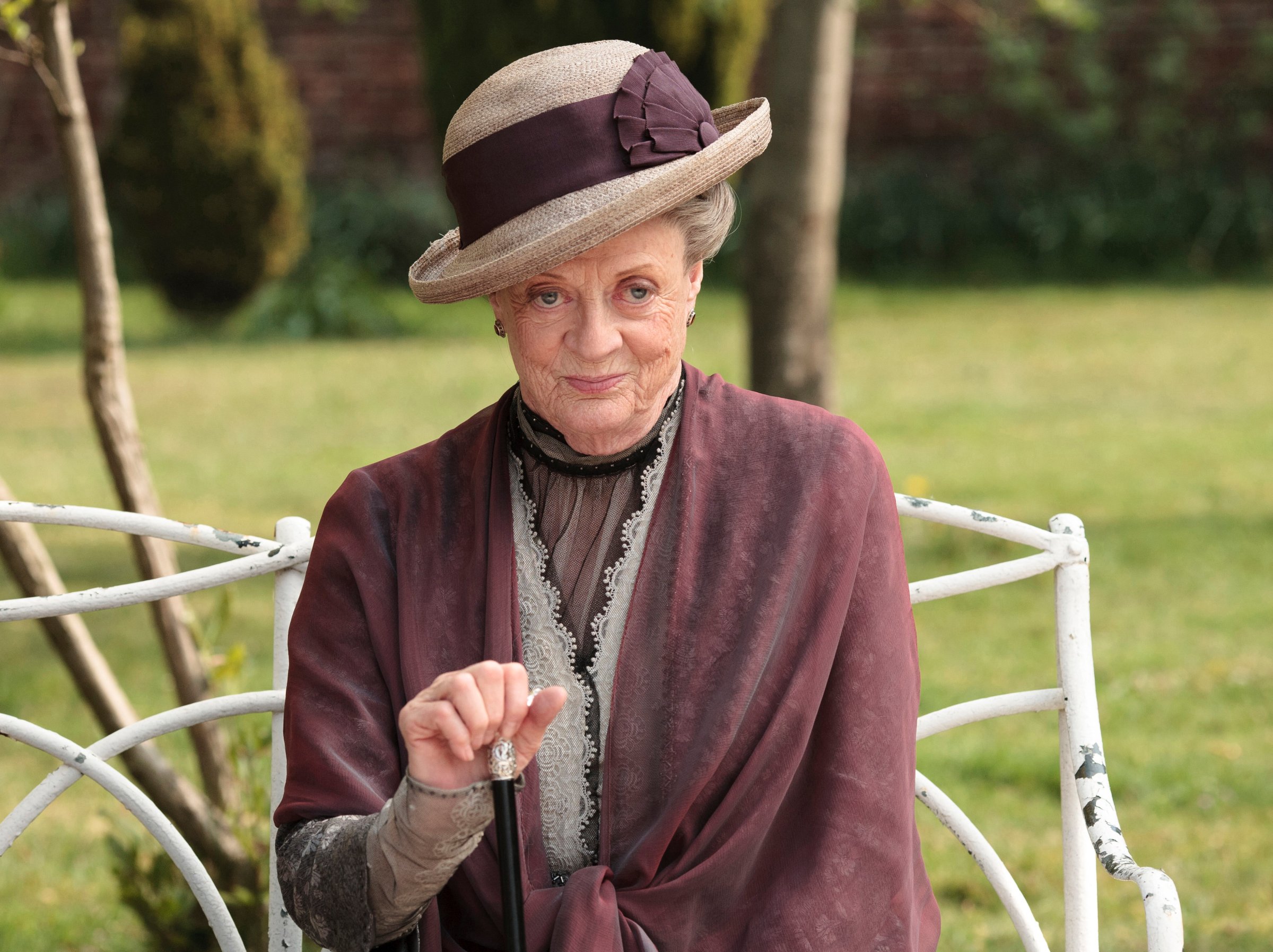 Maggie Smith as the Dowager Countess Grantham in "Downton Abbey."