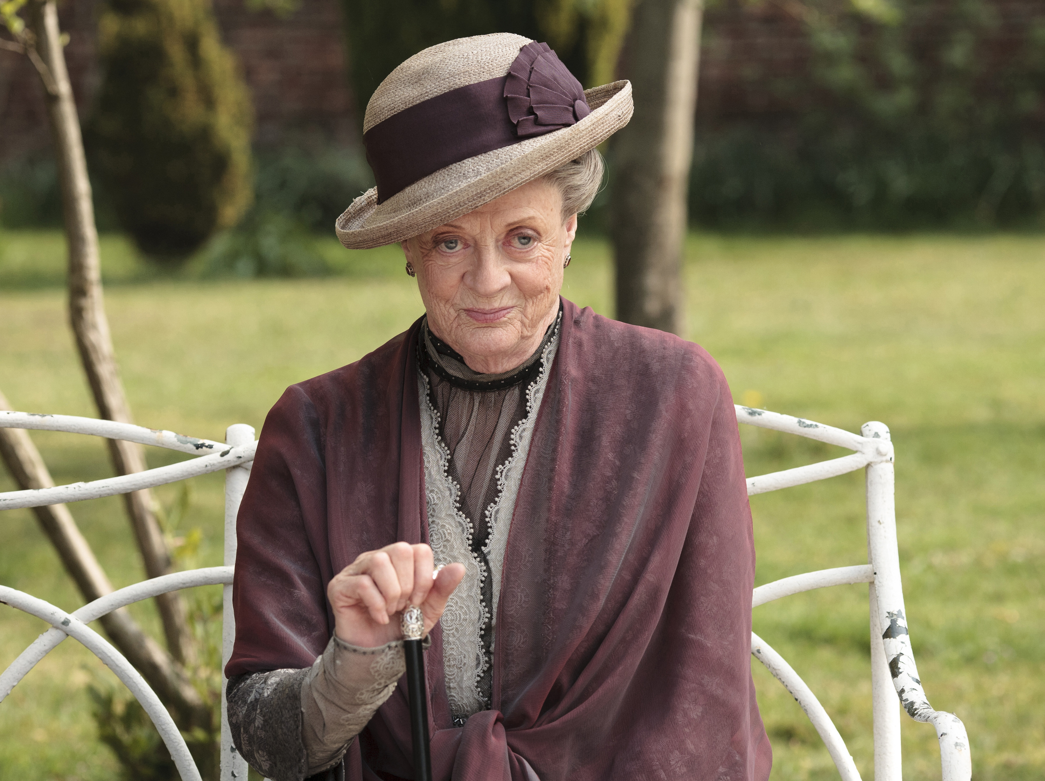 Maggie Smith as the Dowager Countess Grantham in "Downton Abbey." (Nick Briggs—AP)