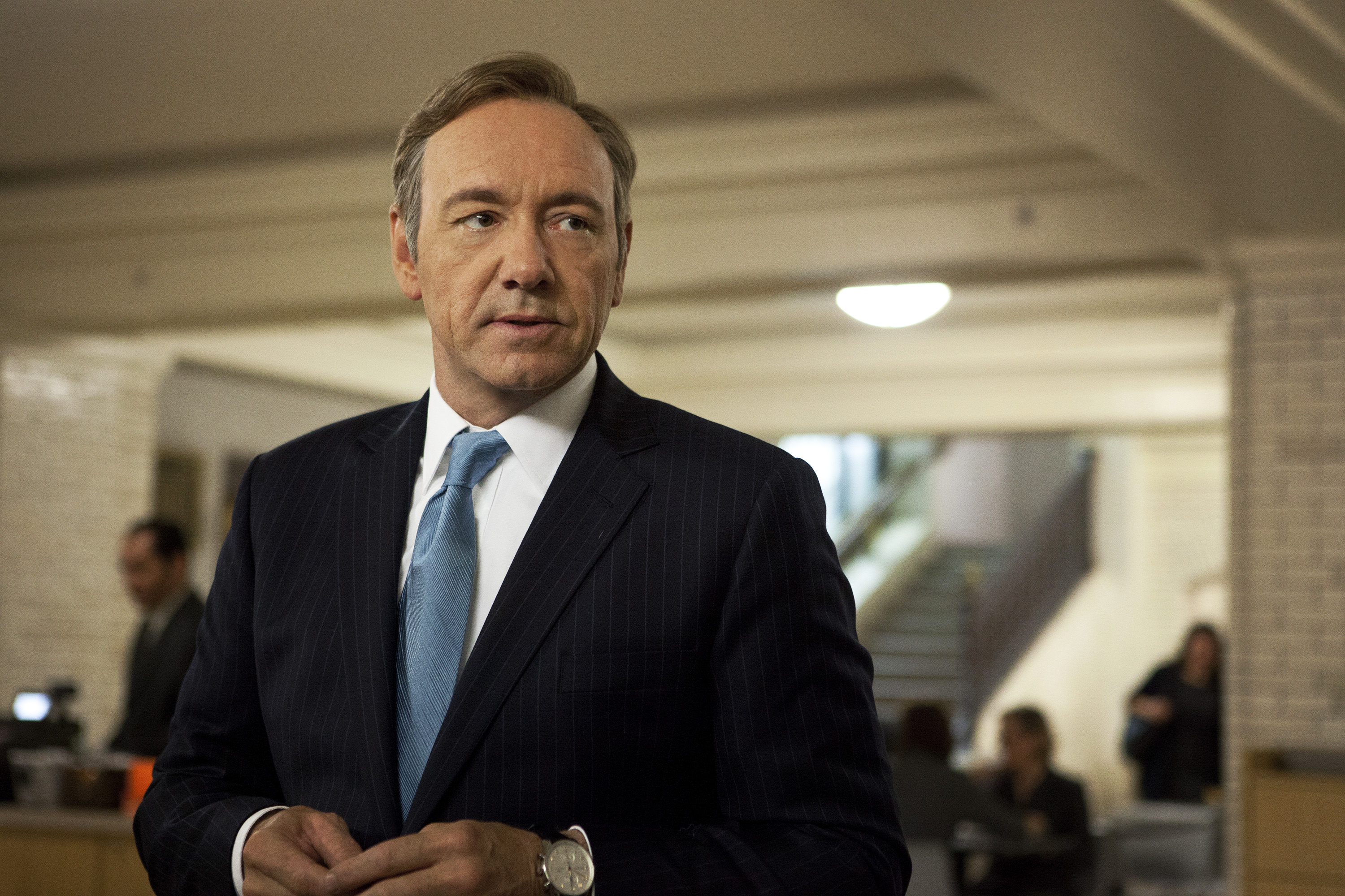 Kevin Spacey as U.S. Congressman Frank Underwood in a scene from the first season of the Netflix original series, "House of Cards." (Melinda Sue Gordon—AP)