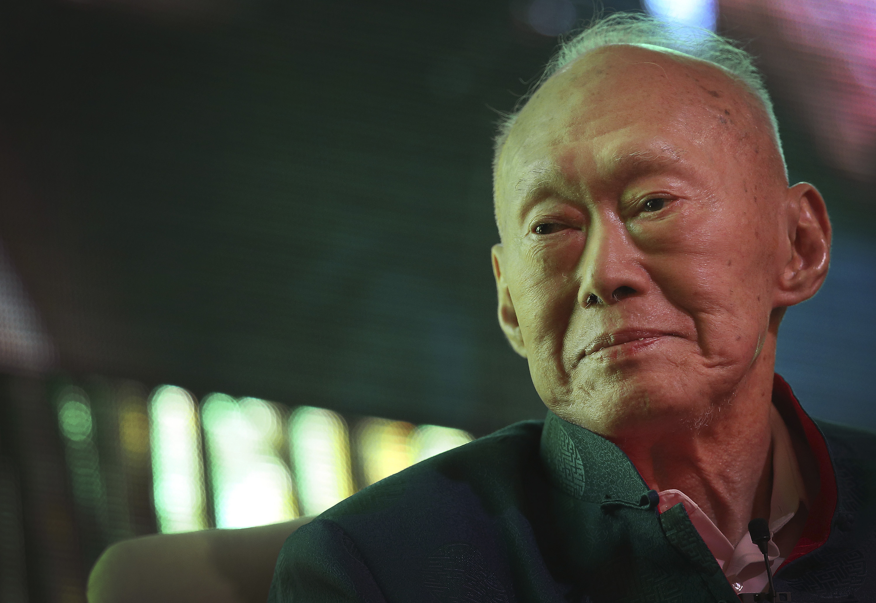 Singapore's former Prime Minister Lee Kuan Yew, March 20, 2013 in Singapore (Wong Maye-E—AP)
