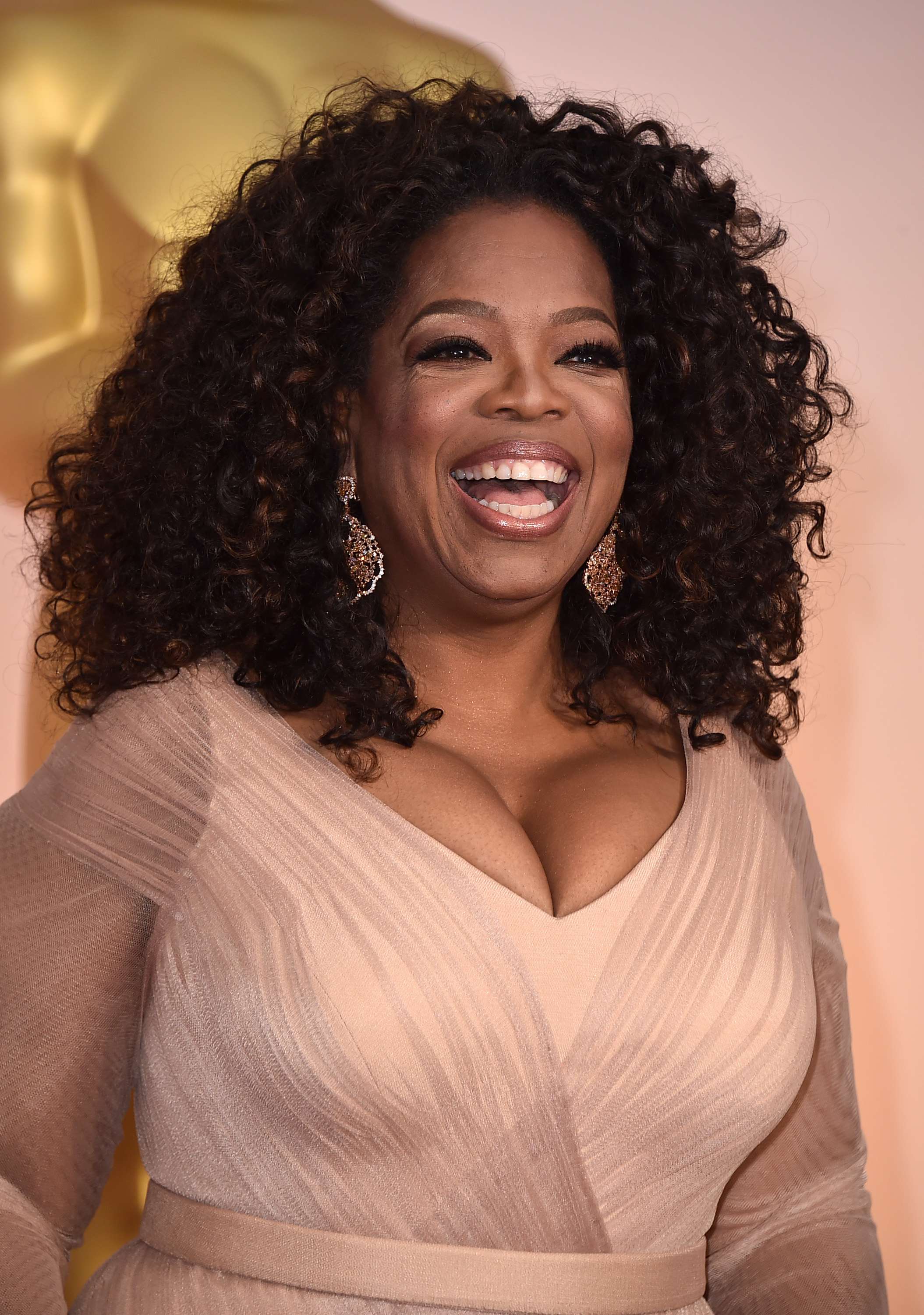 Oprah Winfrey arrives at the Oscars in Los Angeles on Feb. 22, 2015.