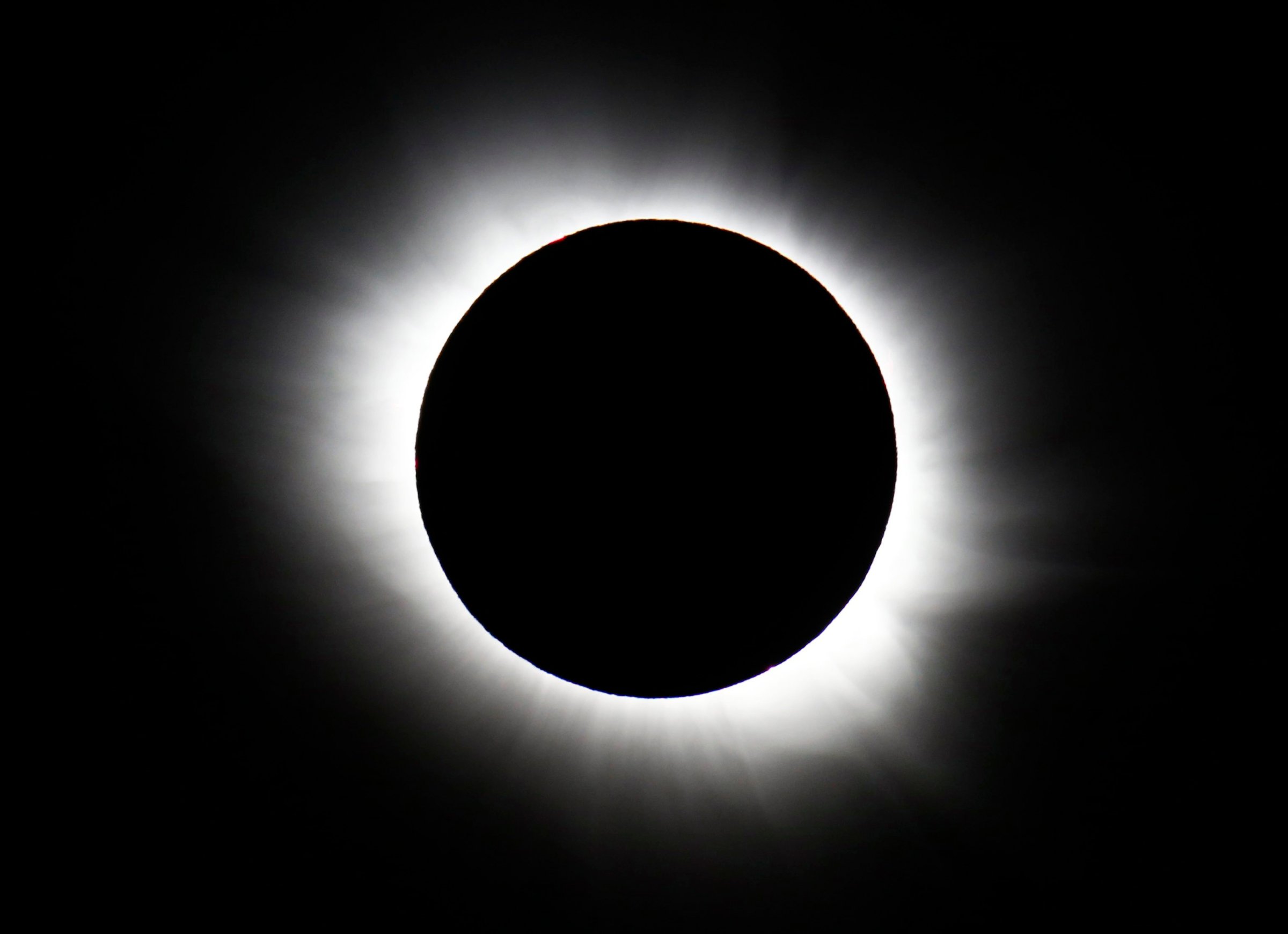 The total solar eclipse seen from Svalbard, Norway on March 20, 2015.