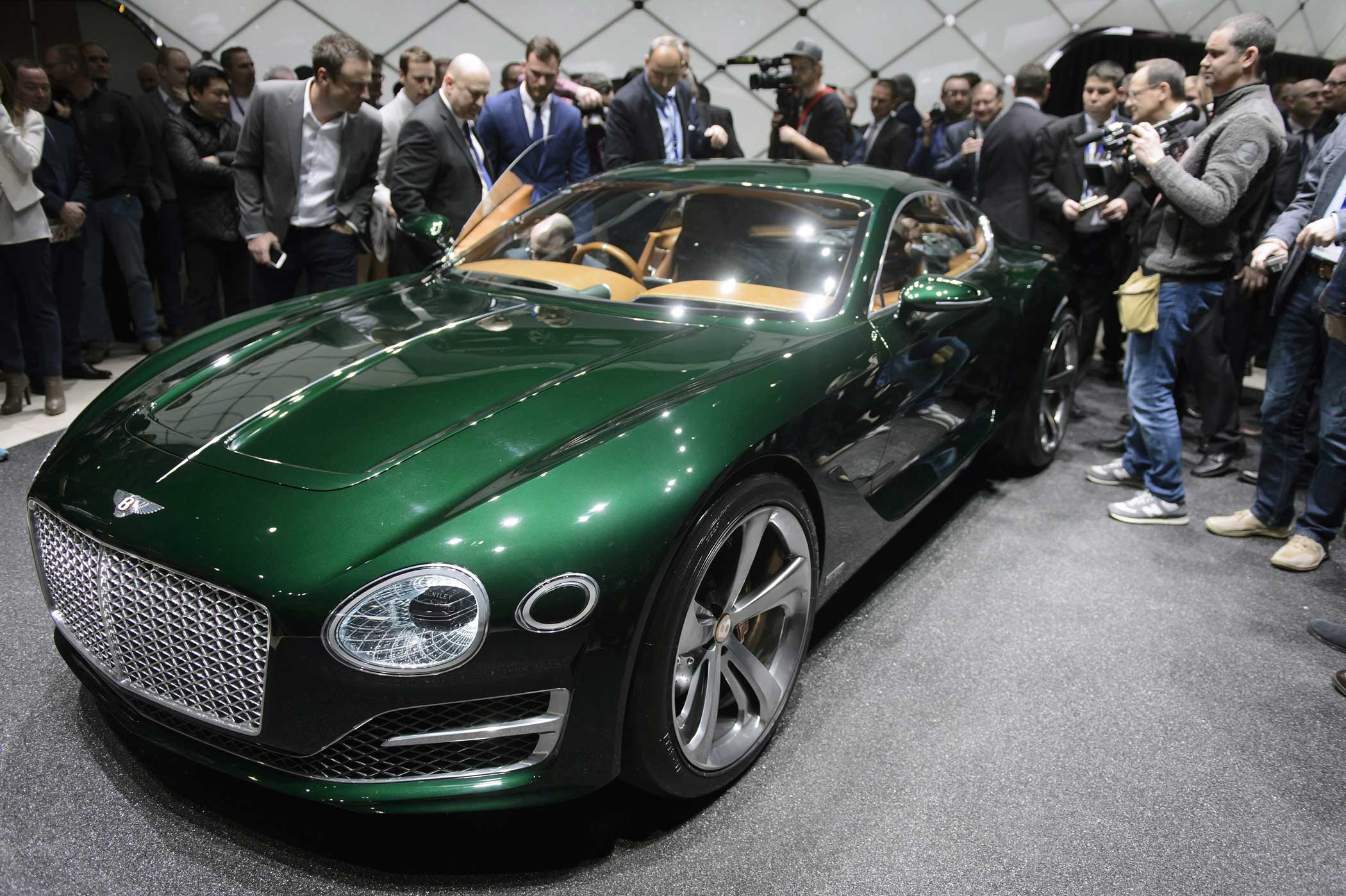 The new Bentley EXP 10 Speed 6 Concept, shown during the first press day at the 85th Geneva International Motor Show in Geneva on March 3, 2015.