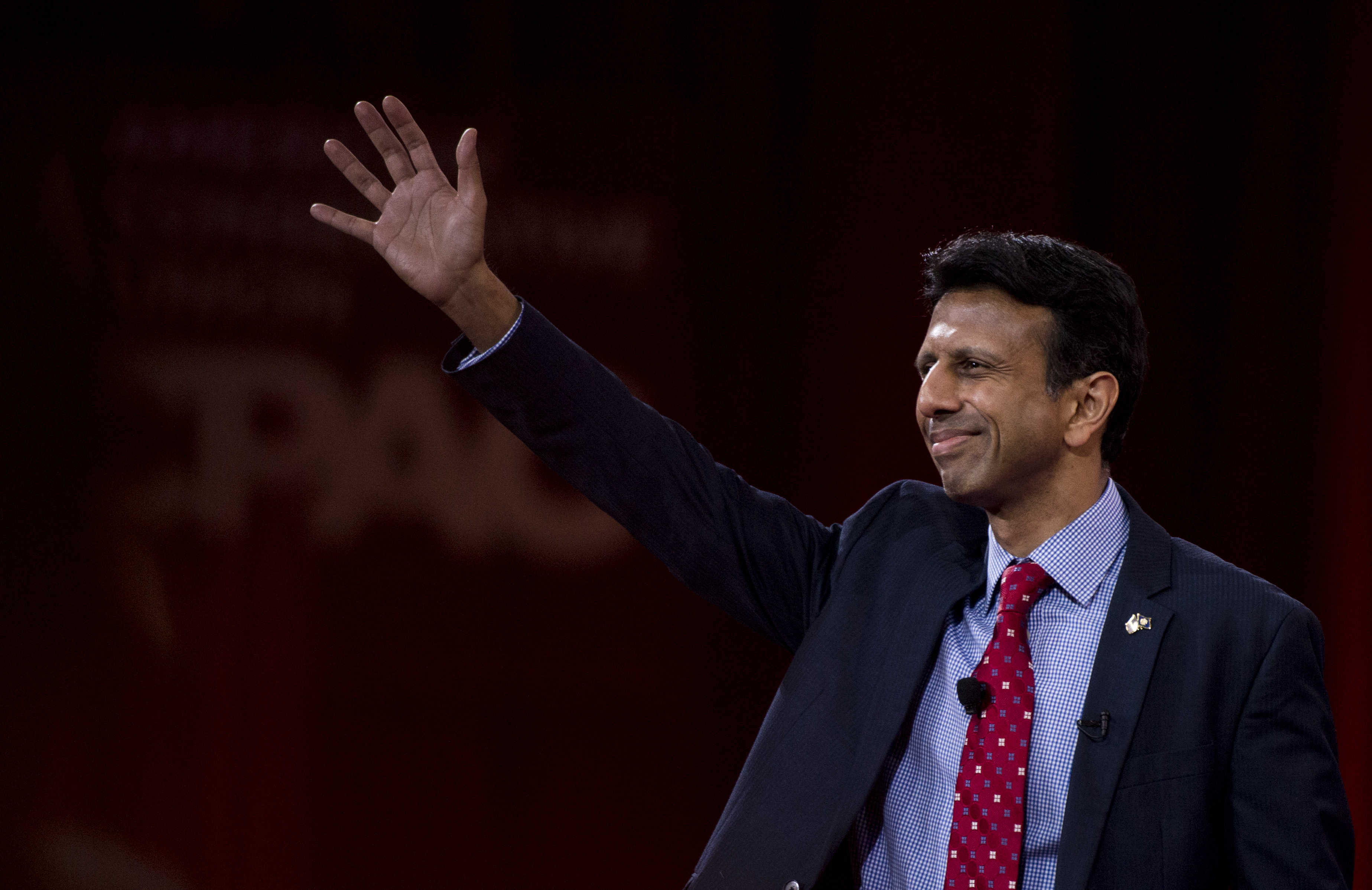 Gov. Bobby Jindal, R-La., speaks at CPAC in National Harbor, Md. on Feb. 26, 2015. (Bill Clark—CQ-Roll Call/Getty Images)