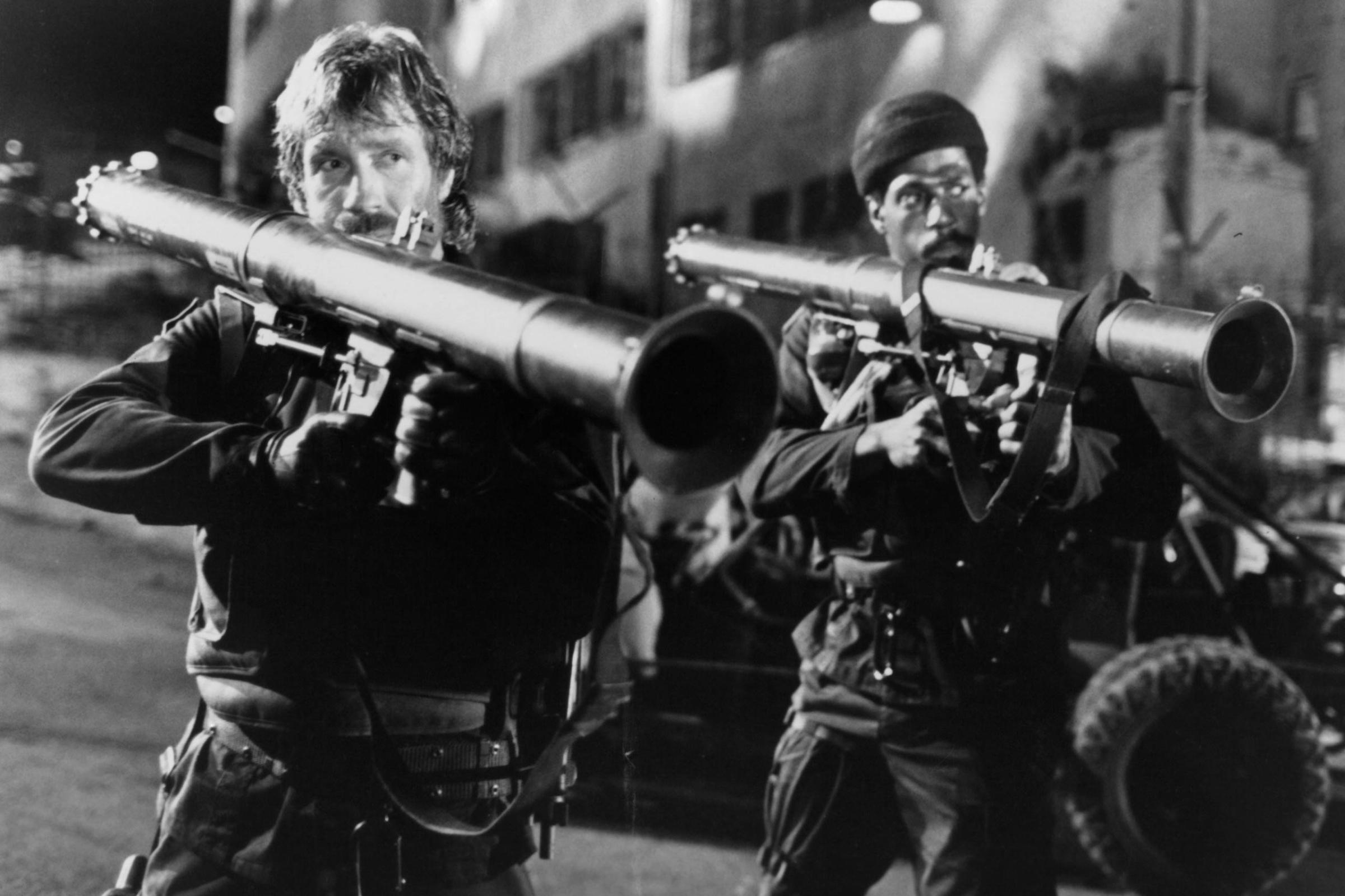 Chuck Norris And Steve James In 'The Delta Force'