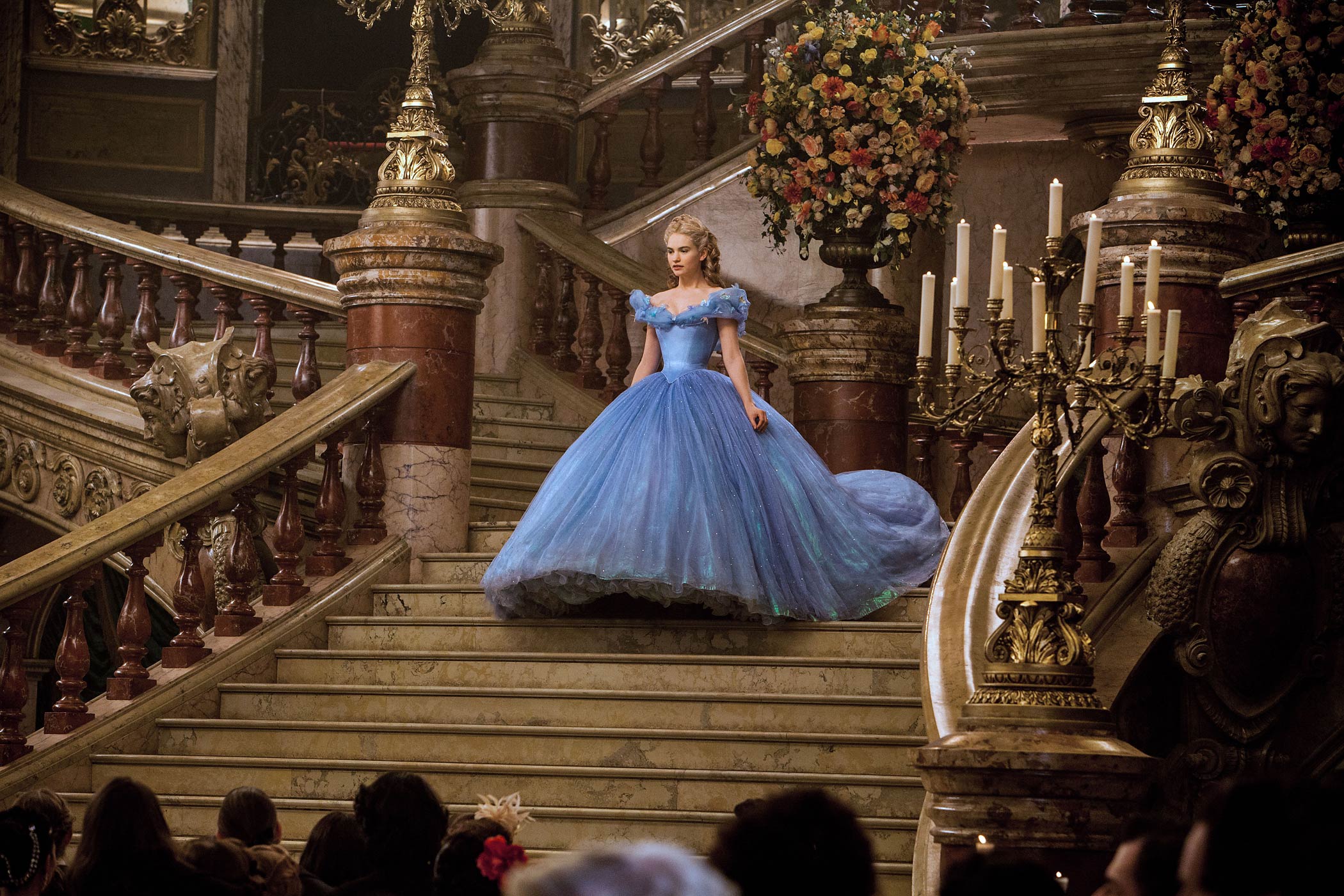 Lily James stars as Cinderella in <i>Cinderella</i> (Jonathan Olley—Disney)