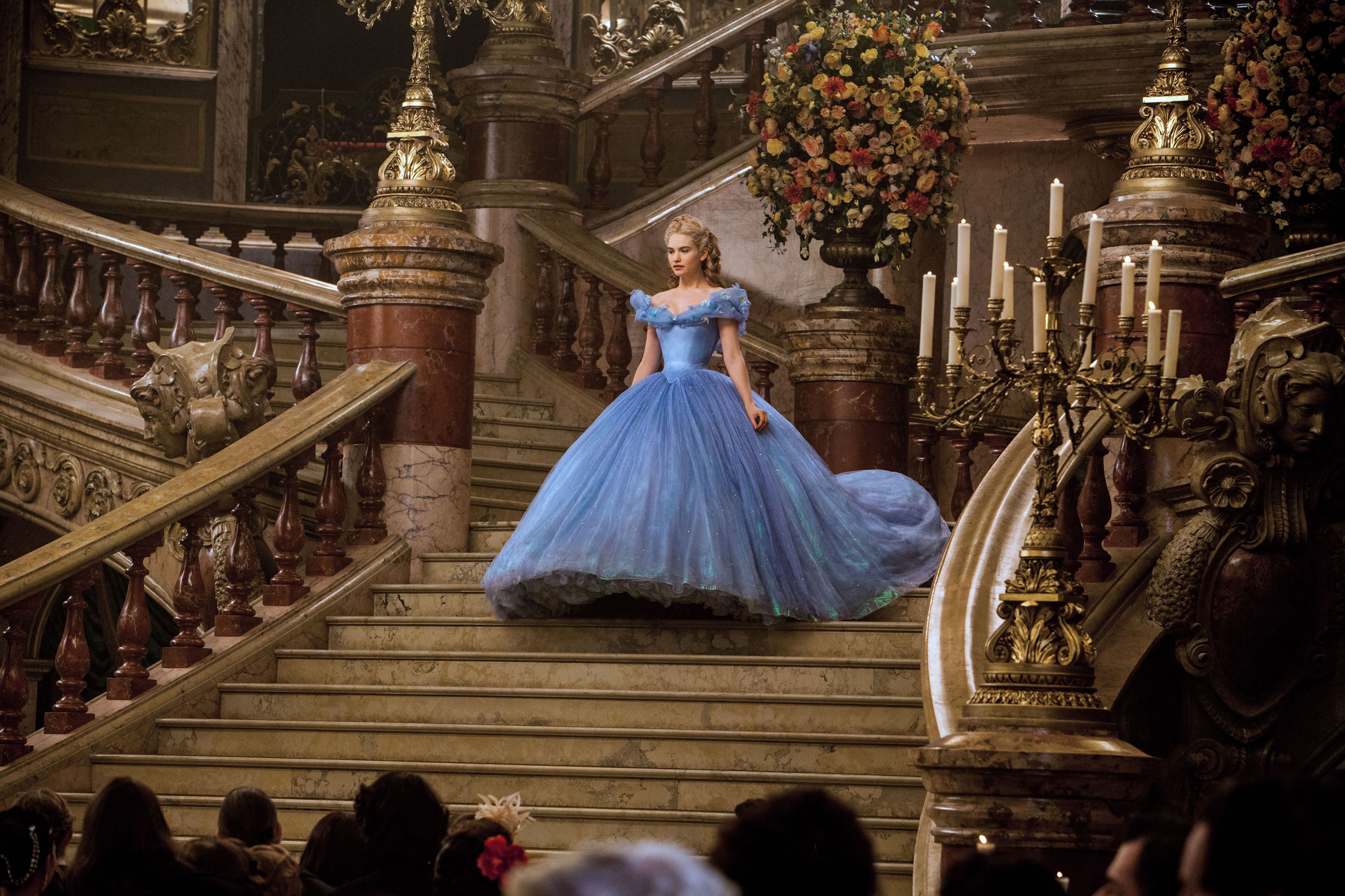 Lily James is Cinderella in Disney's live-action feature <em>Cinderella</em>. (Jonathan Olley—Disney)