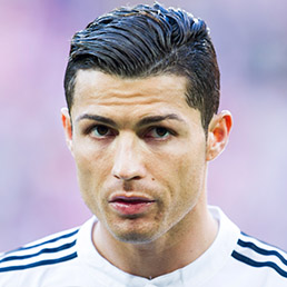 Cristiano Ronaldo of Real Madrid looks on prior to the start the la Liga match between Athletic Club Bilbao and Real Madrid CF at San Mames Stadium in Bilbao, Spain on March 7, 2015.