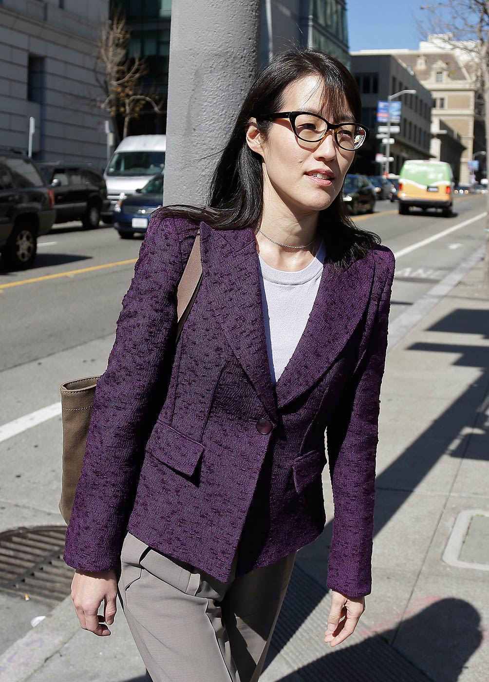 Ellen Pao leaves the Civic Center Courthouse on Feb. 24, 2015, in San Francisco, Calif. (Eric Risberg—AP)